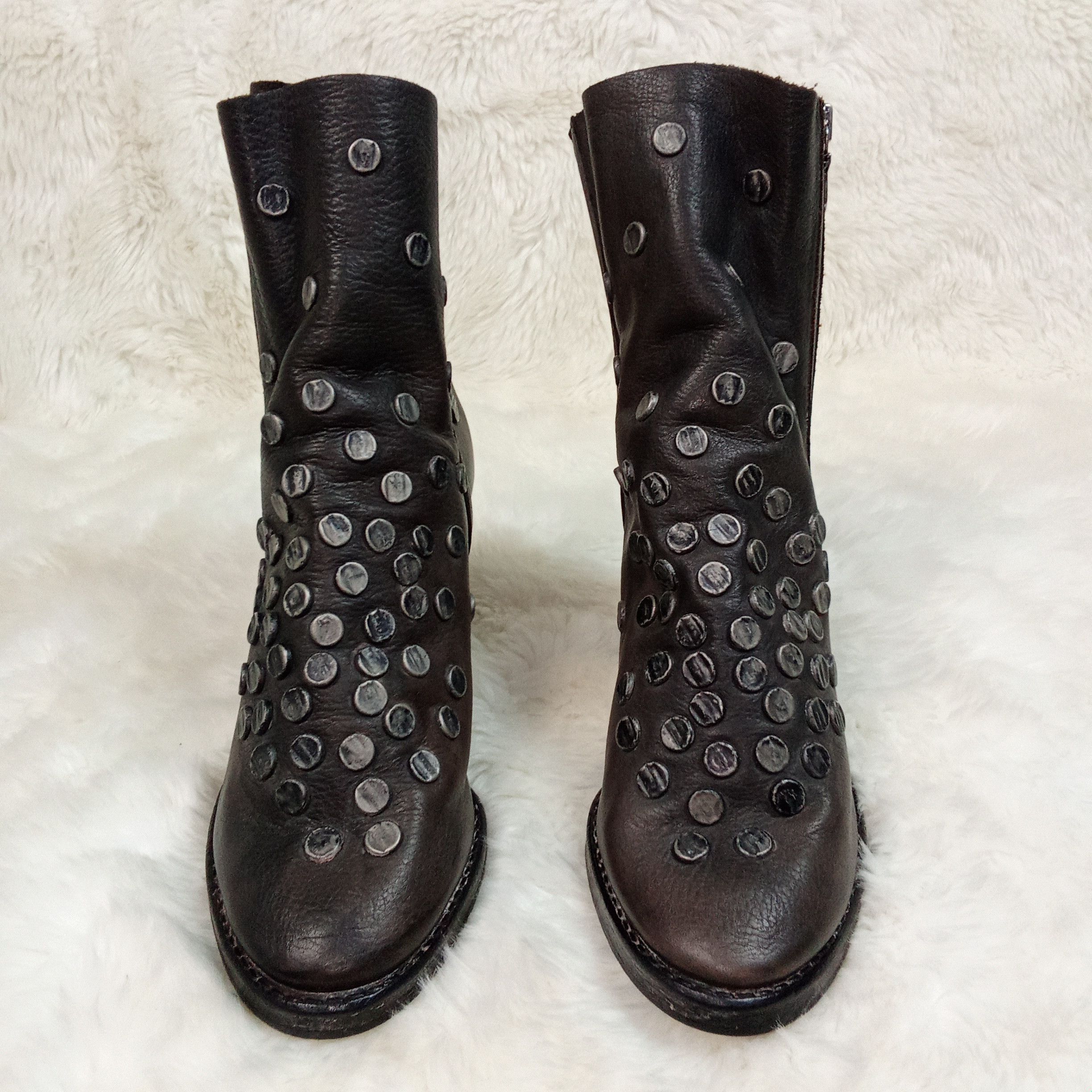 Maison MIHARA YASUHIRO Mihara Yasuhiro F/W'09 "Left and Right" Studded Side Zip Size US 6 / IT 36 - 8 Thumbnail