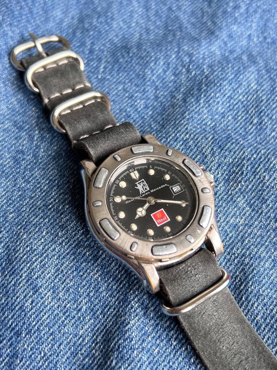 image of Vintage Mercedes Benz Japan Japanese Style Futuristic Watch in Silver, Men's