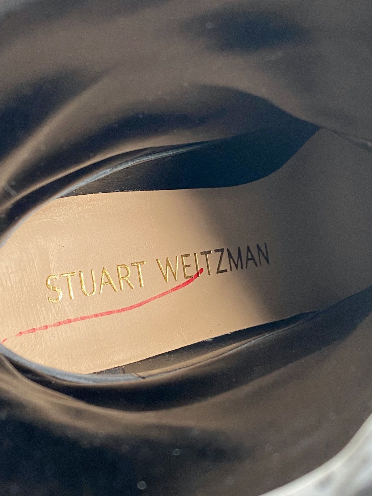 Stuart Weitzman Linsi 75 Leather Sock Bootie size 11