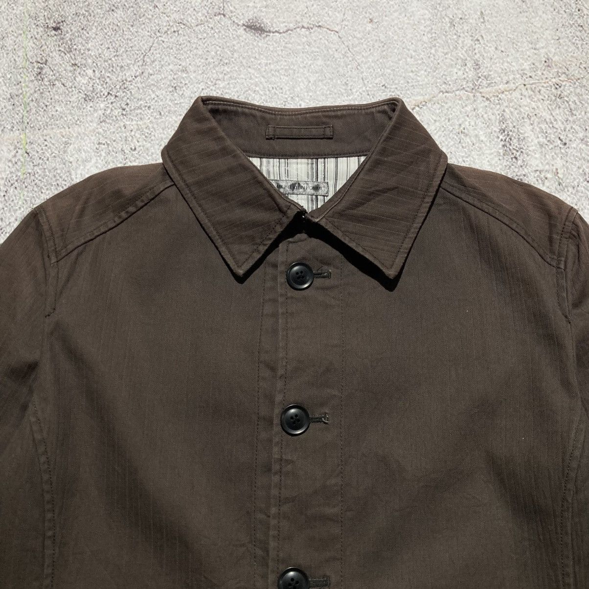 Michel Klein Vintage Michel Klein Homme Paris Coated Jacket Brown Luxury Size US L / EU 52-54 / 3 - 4 Thumbnail
