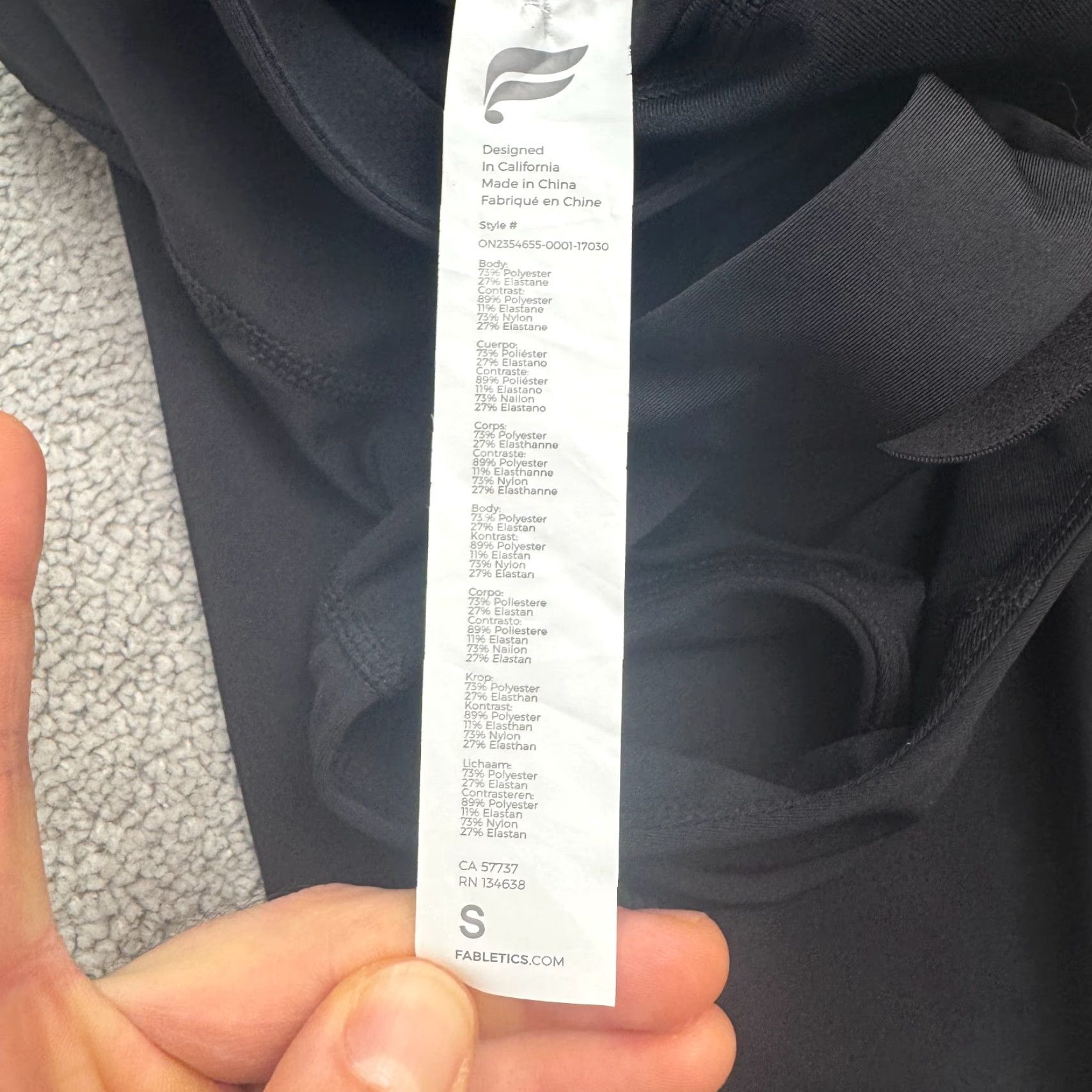 Fabletics Fabletics Jumpsuit Womens Small Black Backless Motion 365 Active Yoga One Piece Size 28" / US 6 / IT 42 - 7 Thumbnail