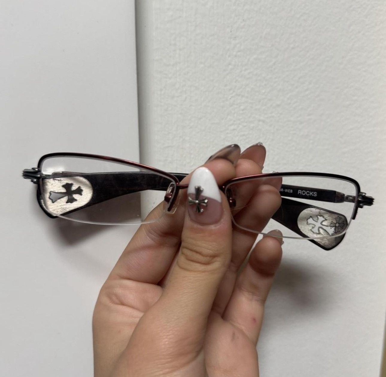 Chrome Hearts Vintage Chrome Heart Bayonetta style glasses (black/red) xx Size ONE SIZE - 1 Thumbnail