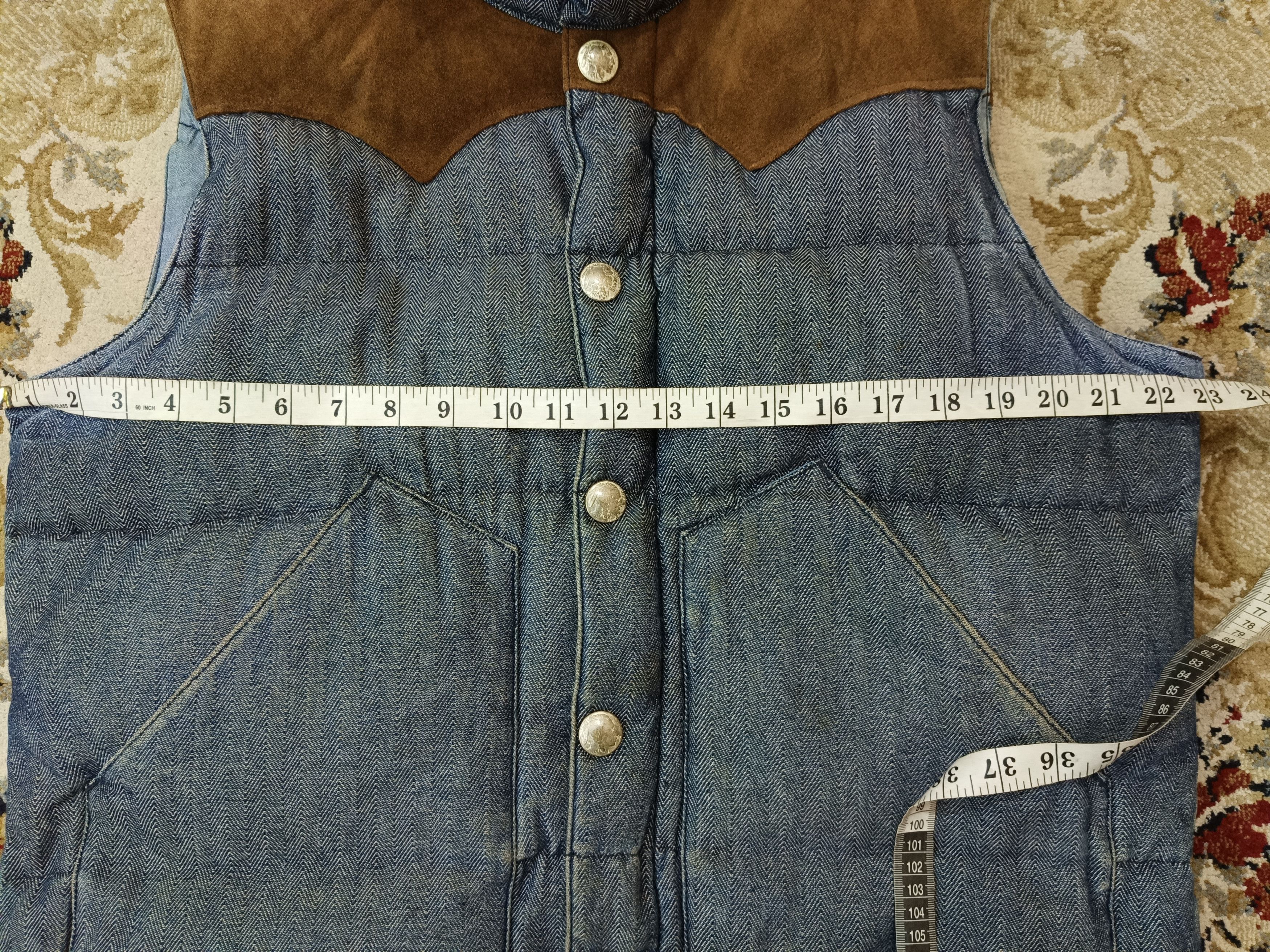 Sugar Cane × Vintage Vintage Sugar Cane Denim Down Vest Size US L / EU 52-54 / 3 - 8 Thumbnail
