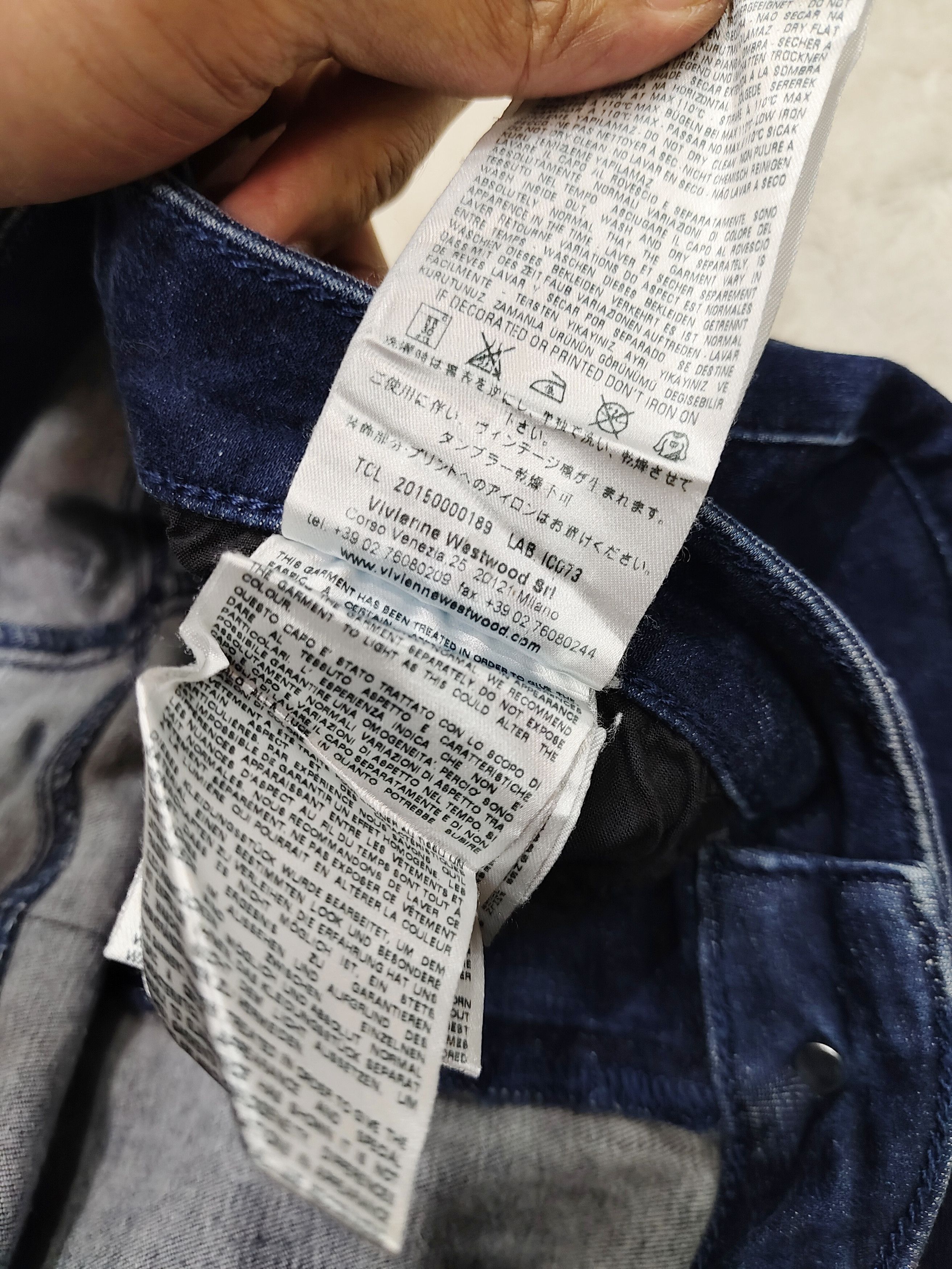 Vivienne Westwood V.W🇬🇧 Studded Orb Pocket Punk Rock Wash Skinny Jeans Size 28" / US 6 / IT 42 - 9 Thumbnail