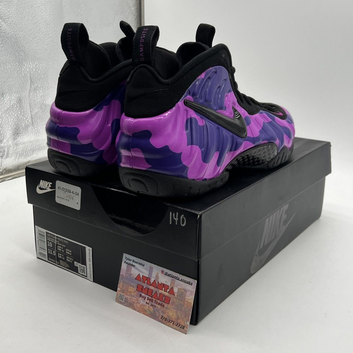 Nike Air Foamposite pro purple camo Size US 10 / EU 43 - 5 Thumbnail