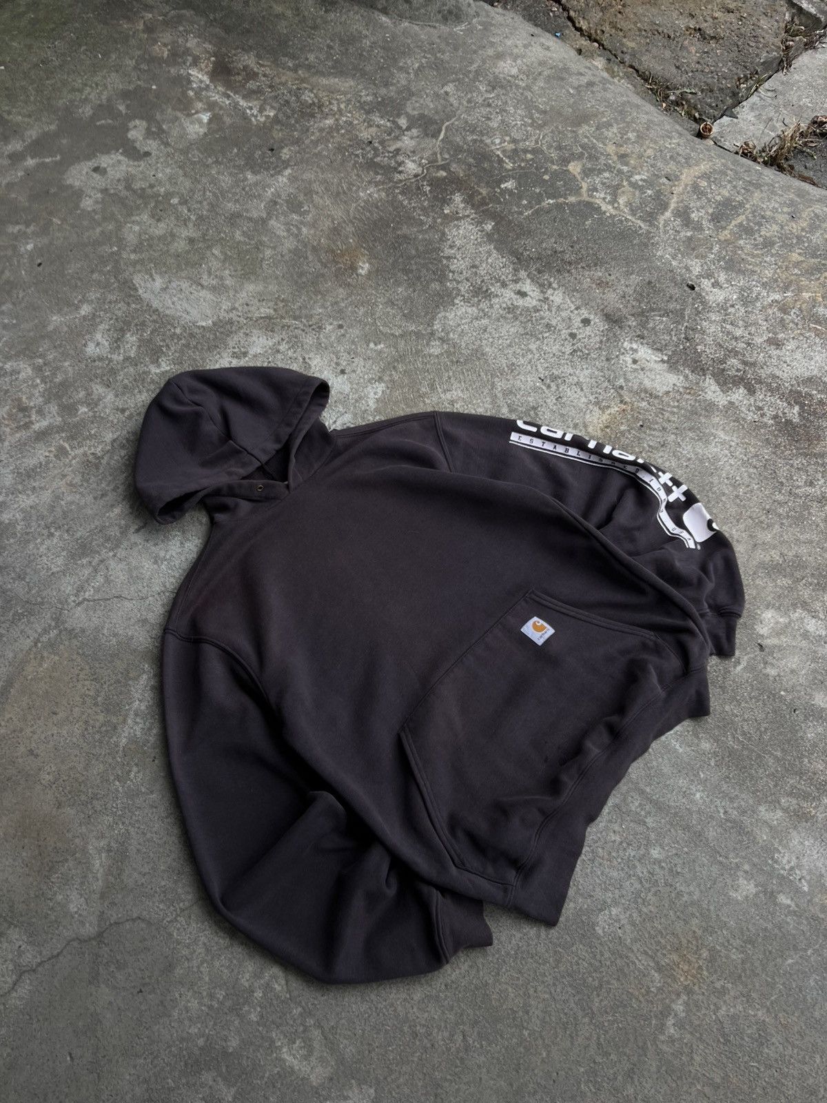 Carhartt × Vintage Carhartt Vintage Distressed Sun Faded Hoodie workwear 90s Size US M / EU 48-50 / 2 - 2 Thumbnail