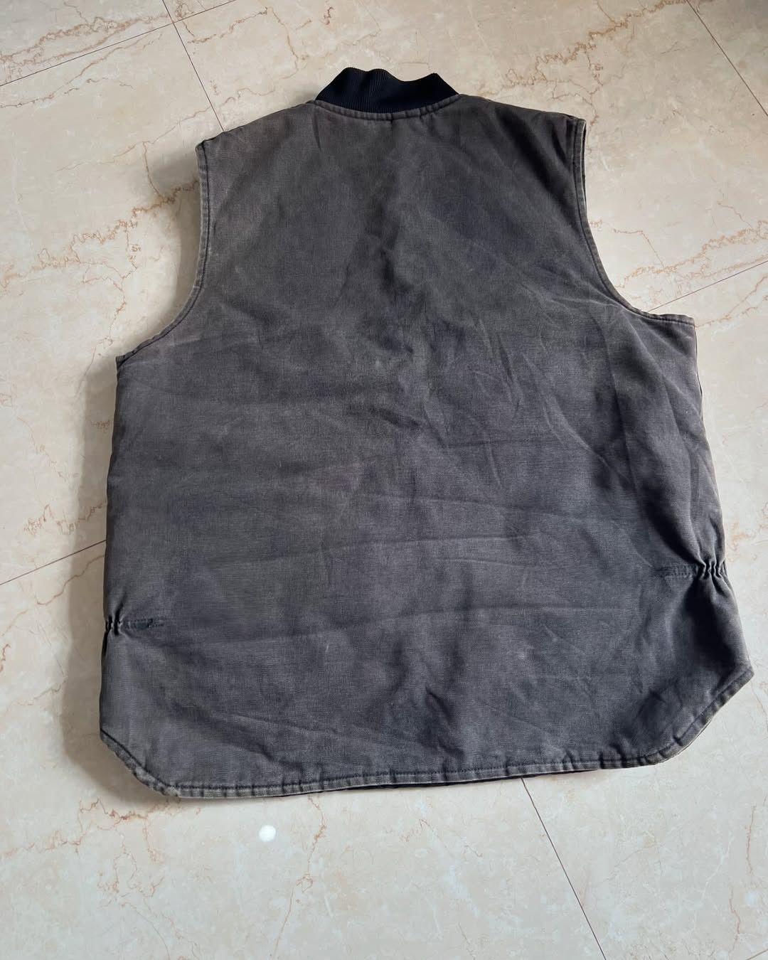 Carhartt × Vintage 90's Sunfade Carhartt V01- BLK Denim Vest Jacket Size US XL / EU 56 / 4 - 7 Thumbnail