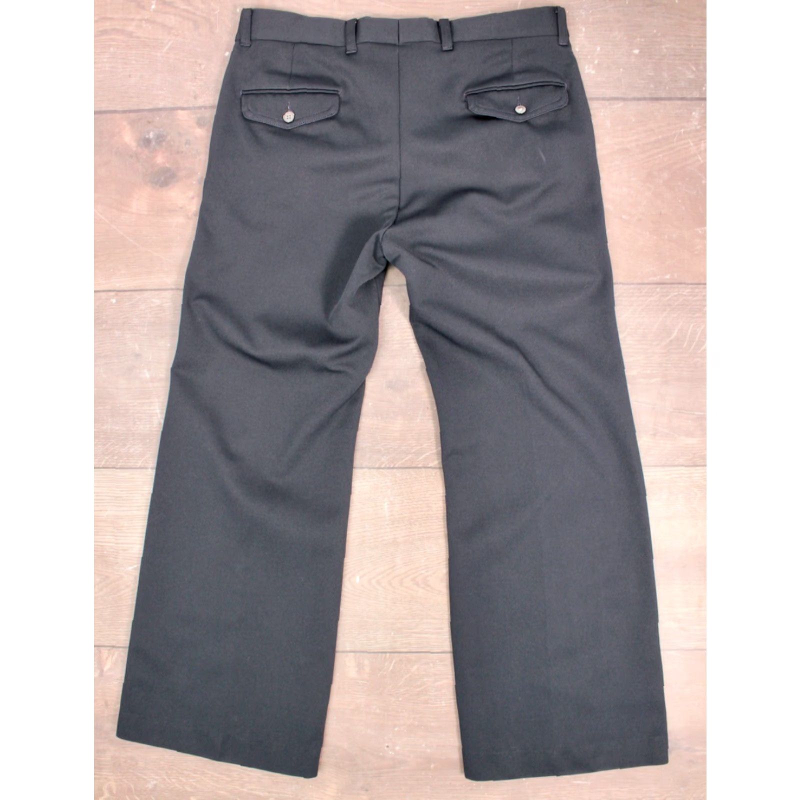 Levi's VINTAGE Levi's Pants Navy Blue 1970s 35x30 70s Polyester Mens Size US 35 - 3 Thumbnail