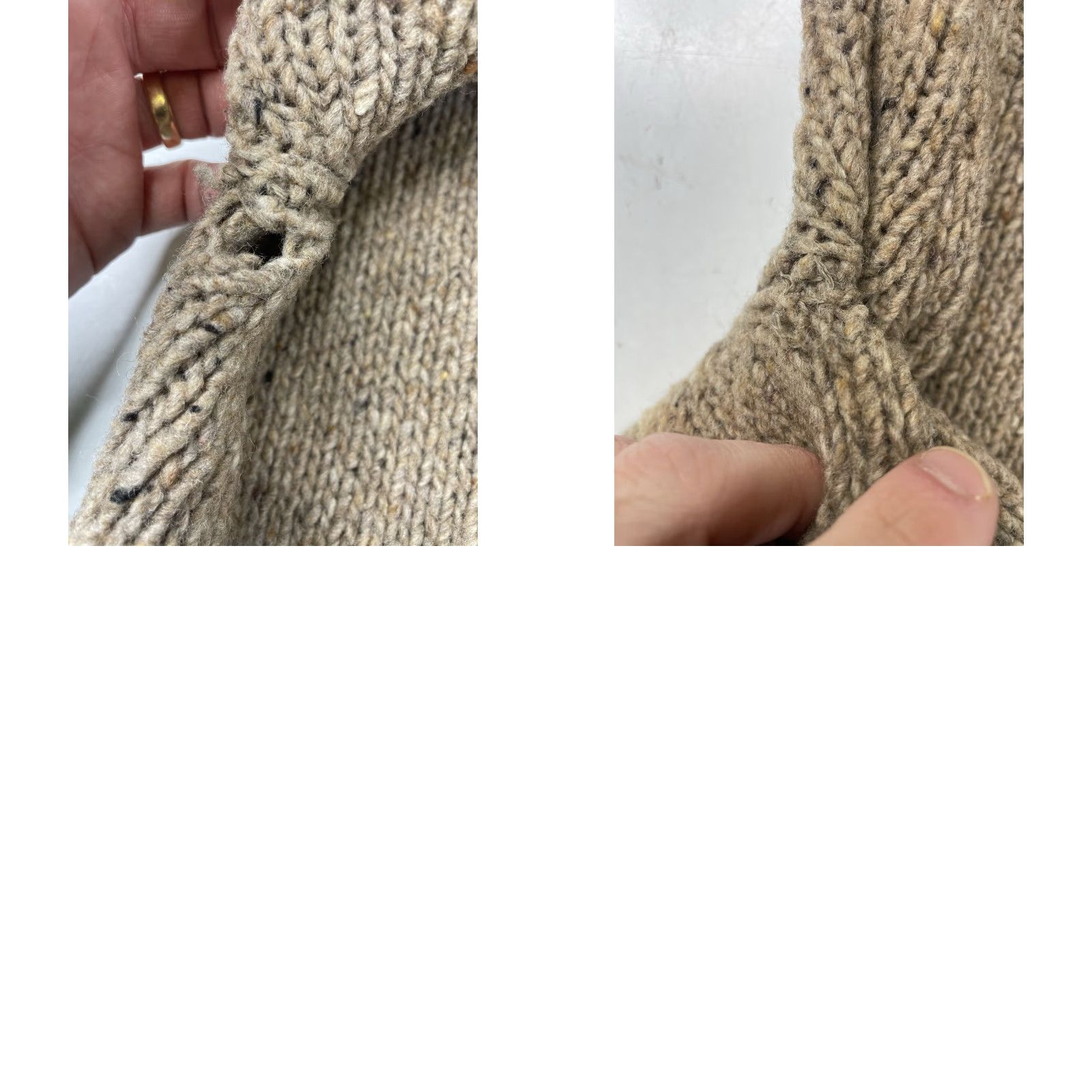 Vintage Carraig Donn Cardigan Long Sweater Womens S Aran Wool Button Front Ireland Size S / US 4 / IT 40 - 8 Thumbnail