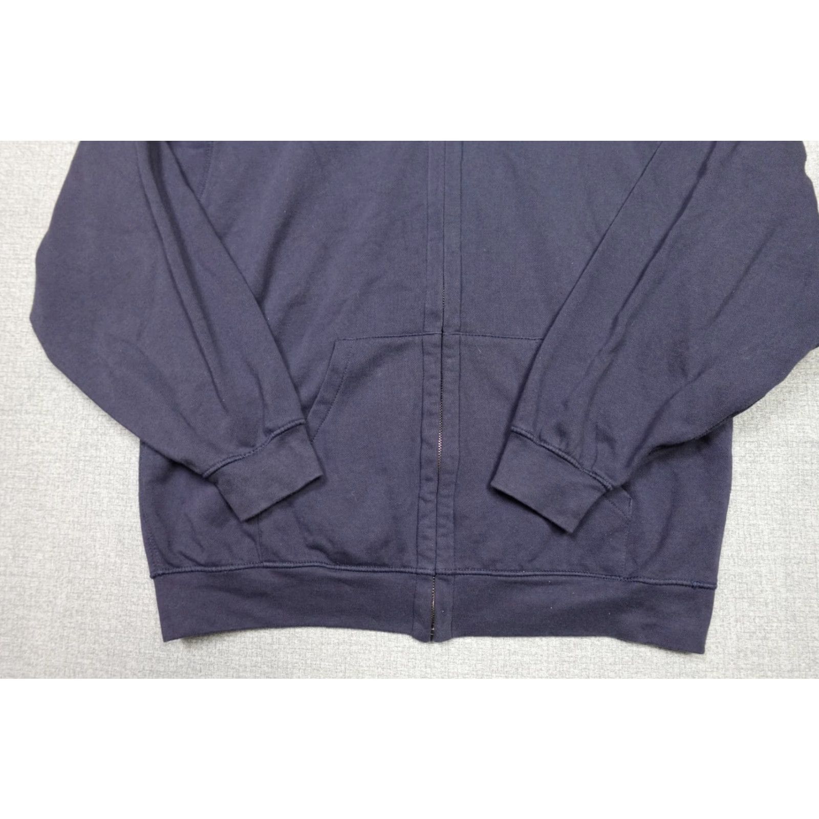 Disney Disney Sweatshirt Hoodie Mens Large Blue Mickey Mouse Logo Knit Sweatshirt Fleece 90s Theme Outdoor USA Curved Mock Neck Size US L / EU 52-54 / 3 - 3 Thumbnail
