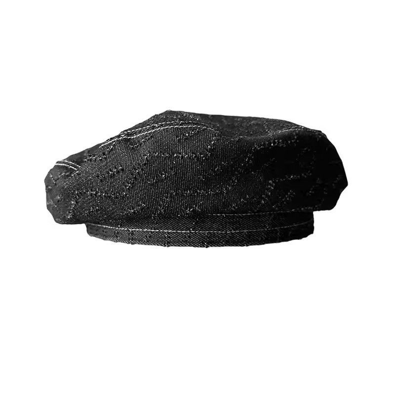 Vintage Distressed Retro Vintage Y2k Style Washed Beret Unisex Hat Size ONE SIZE - 5 Thumbnail