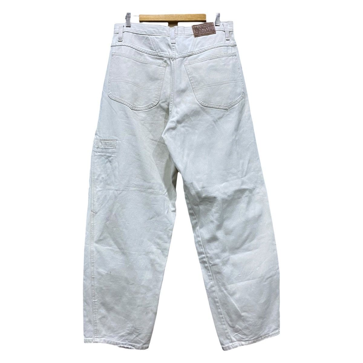 Marithe + Francois Girbaud Vintage Marithé François Girbaud White Wide Leg Baggy Jeans Size US 32 / EU 48 - 2 Thumbnail