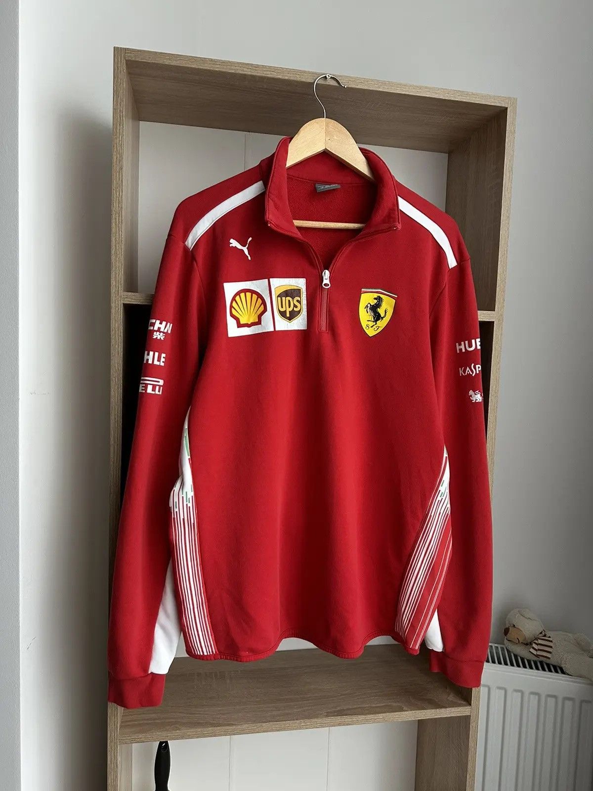 Ferrari × Formula 1 Vintage Ferrari Racing Red Rugby Sweatshirt Formula Uno Size US L / EU 52-54 / 3 - 2 Thumbnail