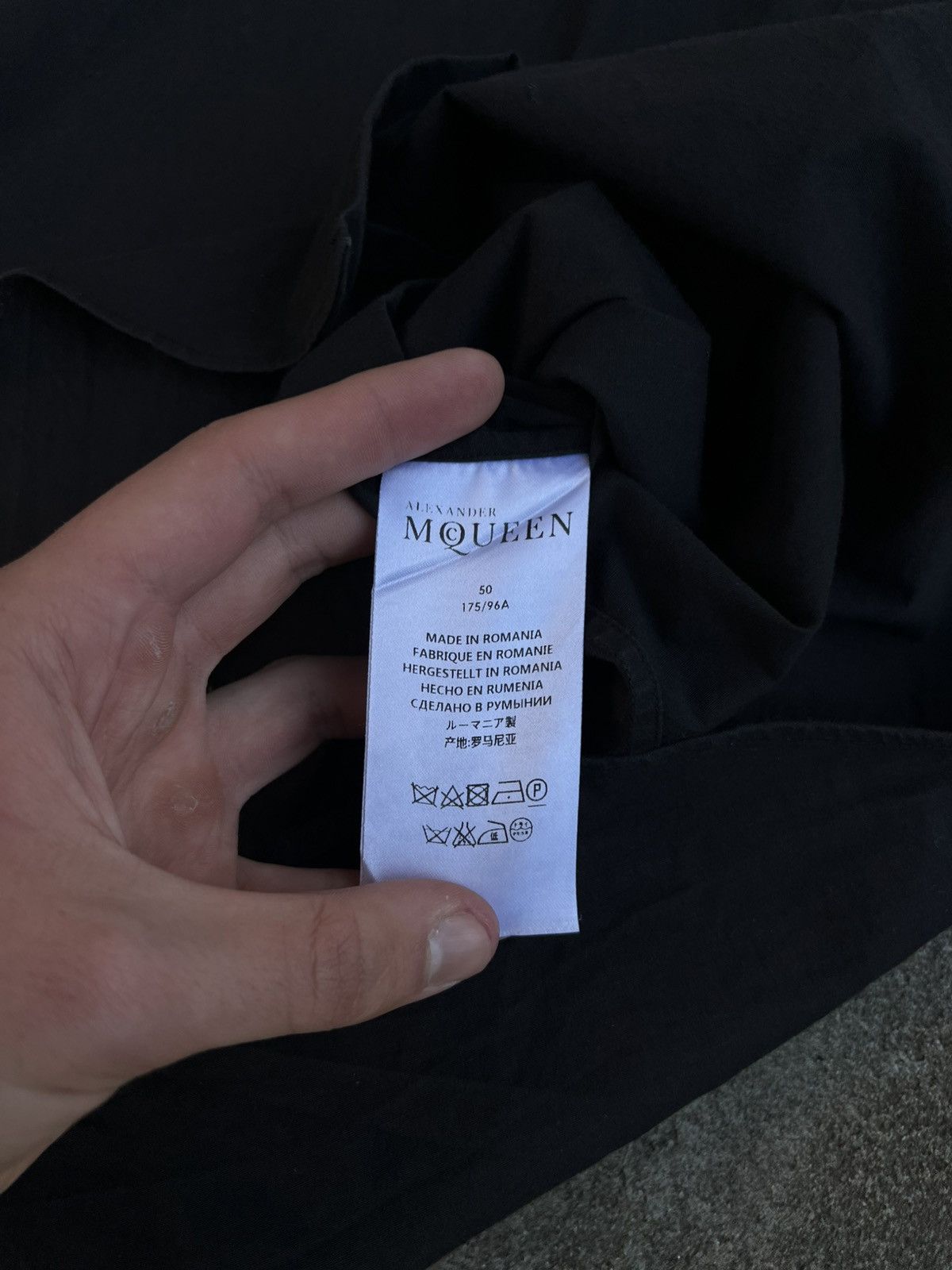 Alexander McQueen Alexander McQueen Button Ups Brad Pitt Blend Poplin Shirt Size US M / EU 48-50 / 2 - 7 Thumbnail