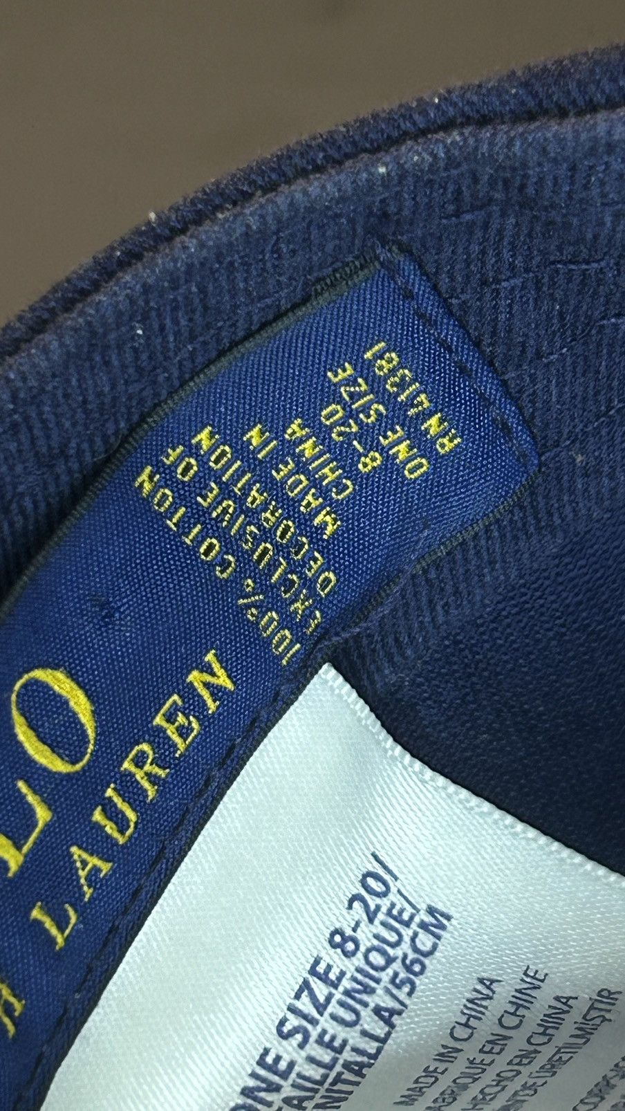 Polo Ralph Lauren Navy Polo Ralph Lauren Baseball Cap Size ONE SIZE - 3 Thumbnail