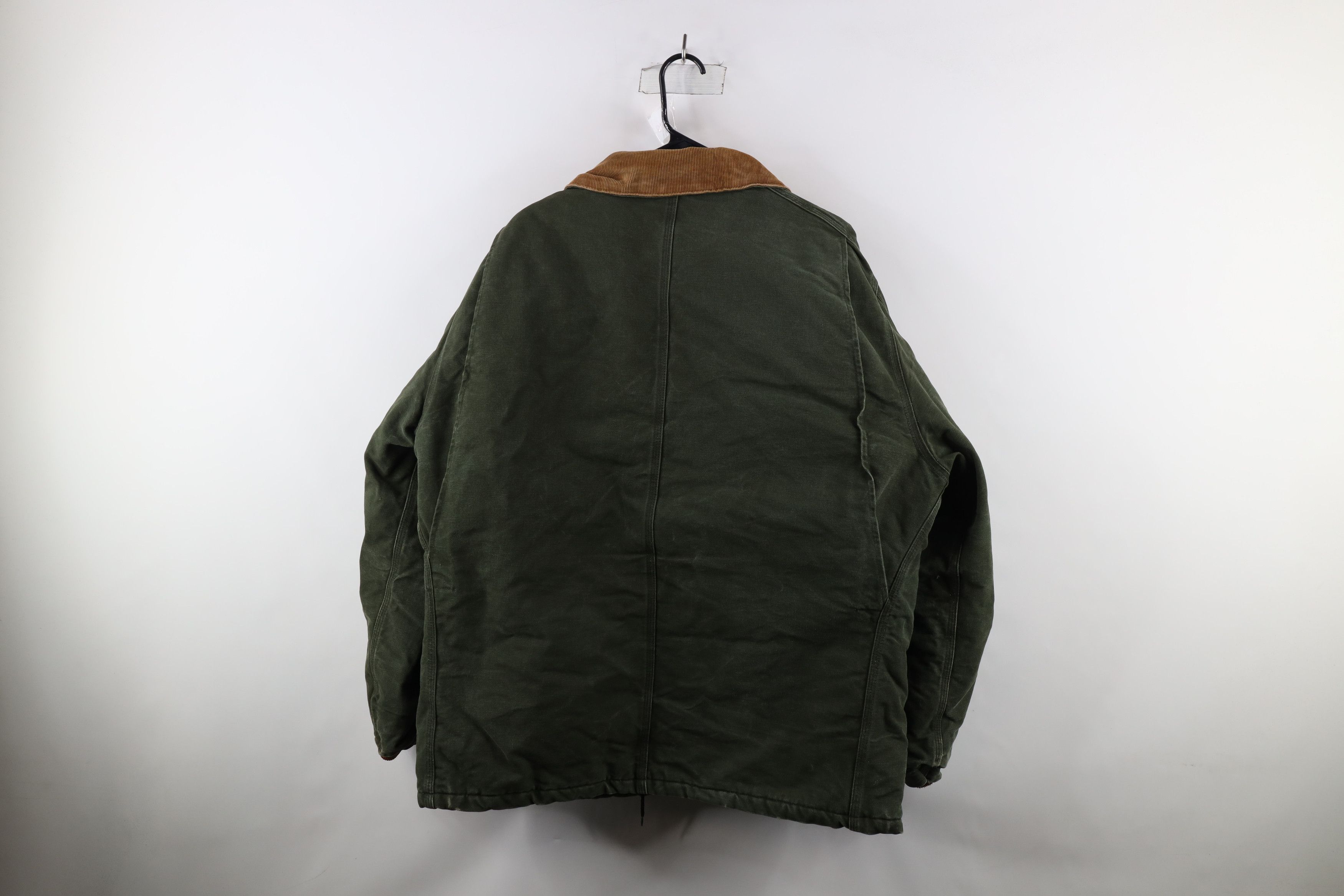 Carhartt Vintage 90s Carhartt Quilted Canvas Chore Barn Jacket Green Size US XXL / EU 58 / 5 - 13 Thumbnail