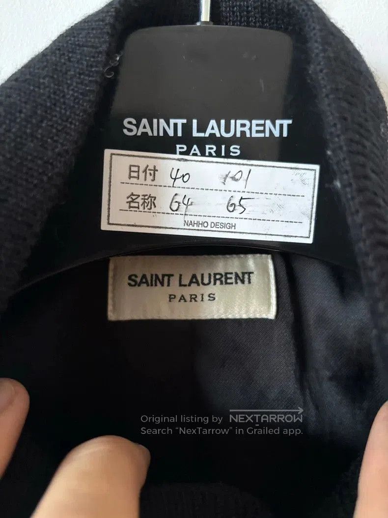 Saint Laurent Paris Saint Laurent Black Baseball Jacket. Size S / US 4 / IT 40 - 2 Thumbnail