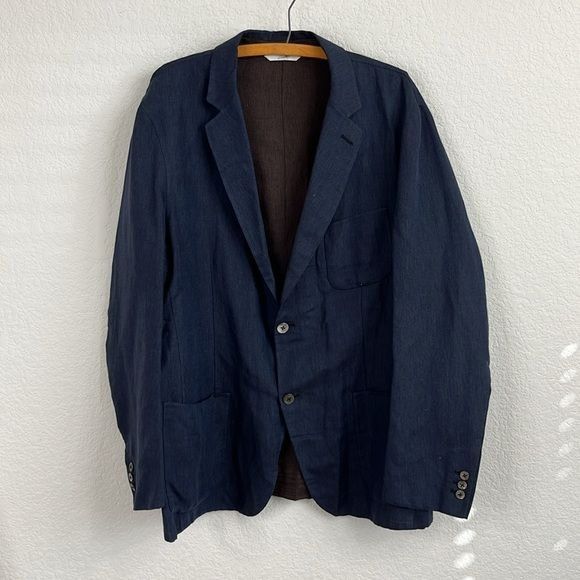 Brioni Brioni Men's Linen Wool Silk Deconstructed Blazer Size 48R - 2 Thumbnail