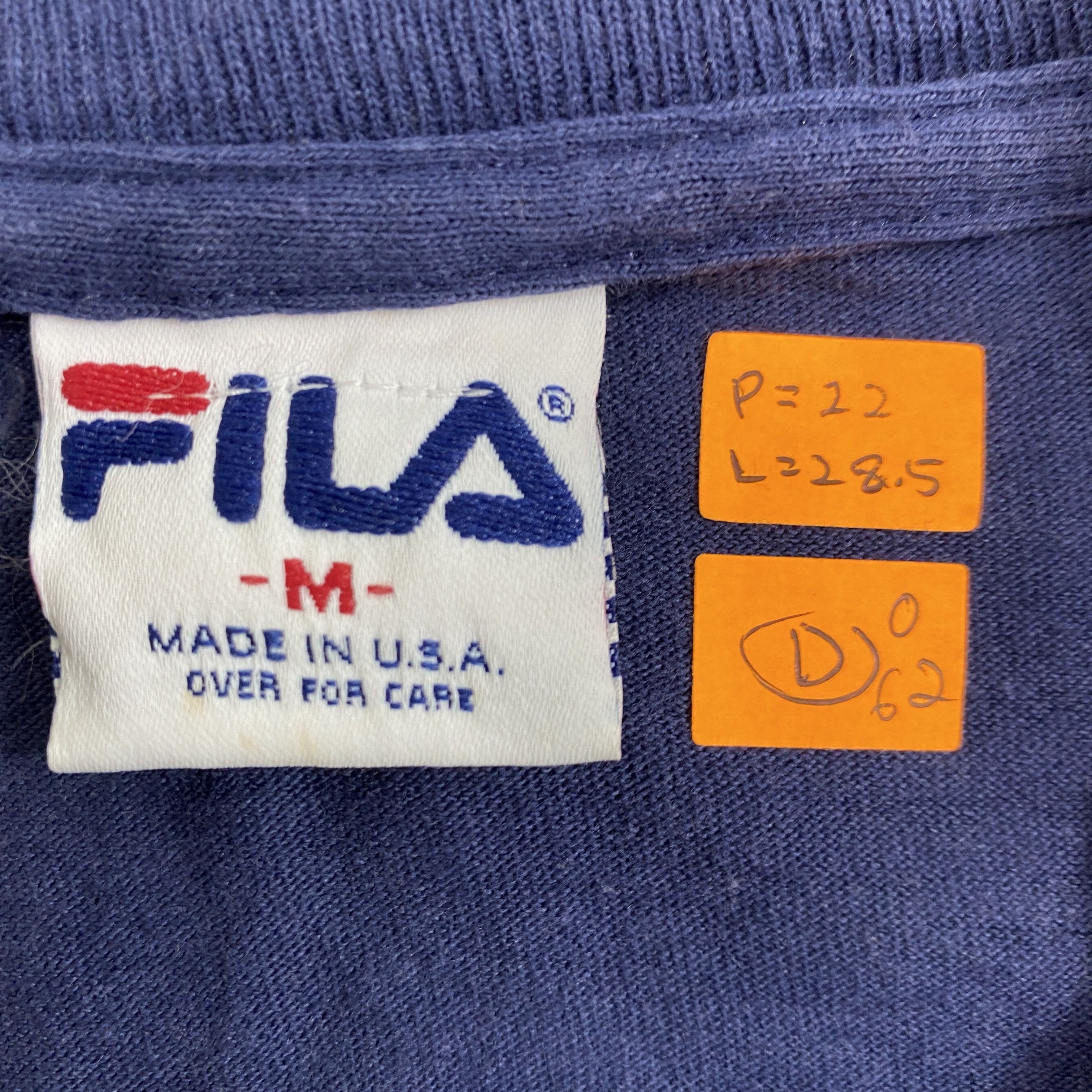 Fila Vintage Fila Big Logo Large T-shirt -D062 Size US L / EU 52-54 / 3 - 4 Thumbnail