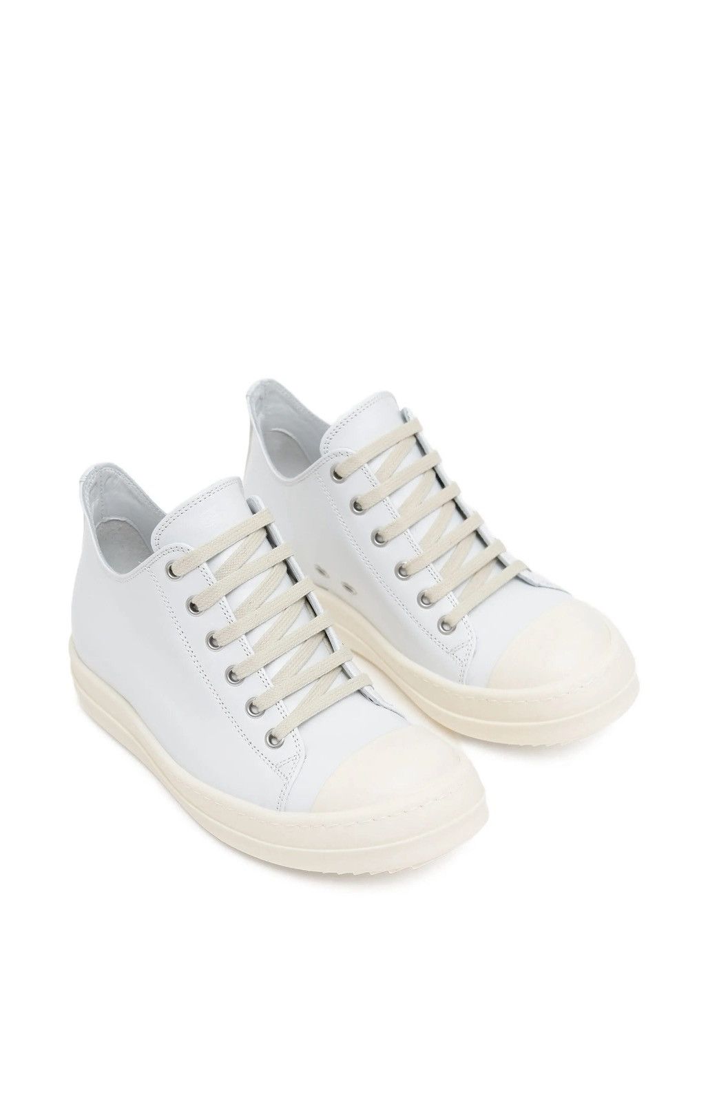 Rick Owens Rick Owens SS25 Hollywood Metallic Leather Low Sneakers Size US 8 / IT 38 - 2 Thumbnail
