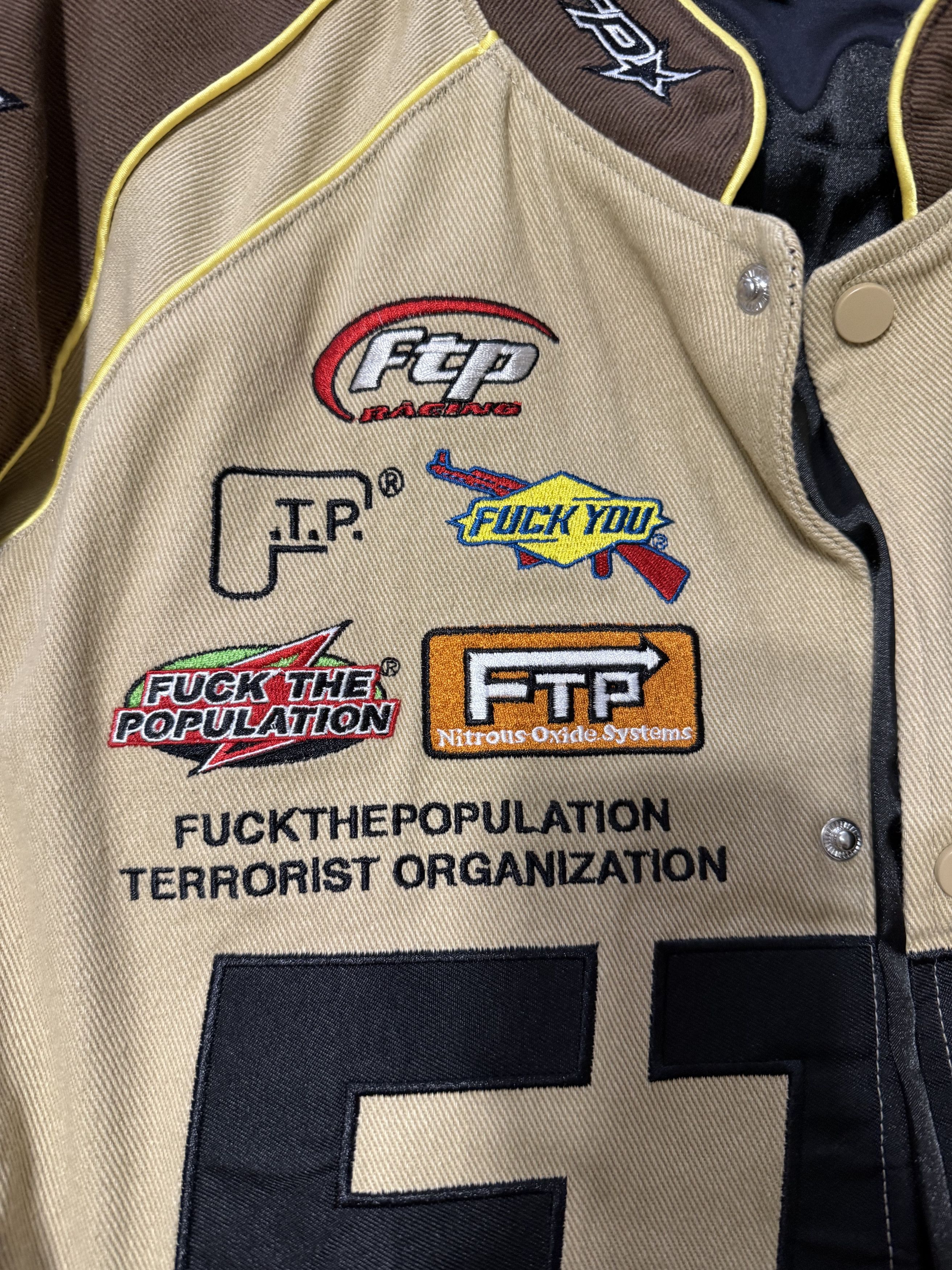 Fuck The Population FTP Pitcrew Jacket Size US L / EU 52-54 / 3 - 3 Thumbnail
