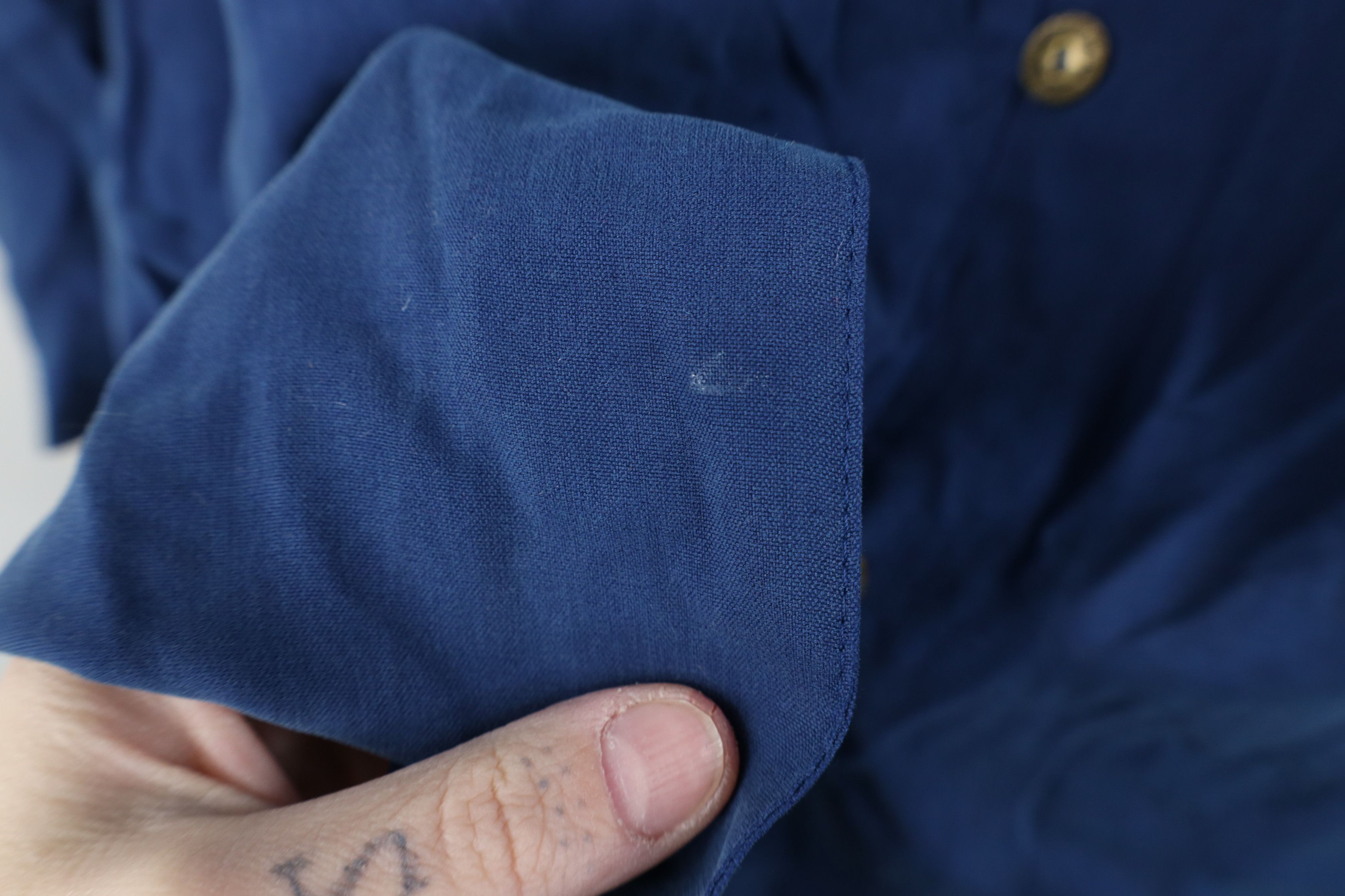 Vintage Vintage 90s Streetwear Oversized Silk Button Shirt Blue Size M / US 6-8 / IT 42-44 - 4 Thumbnail