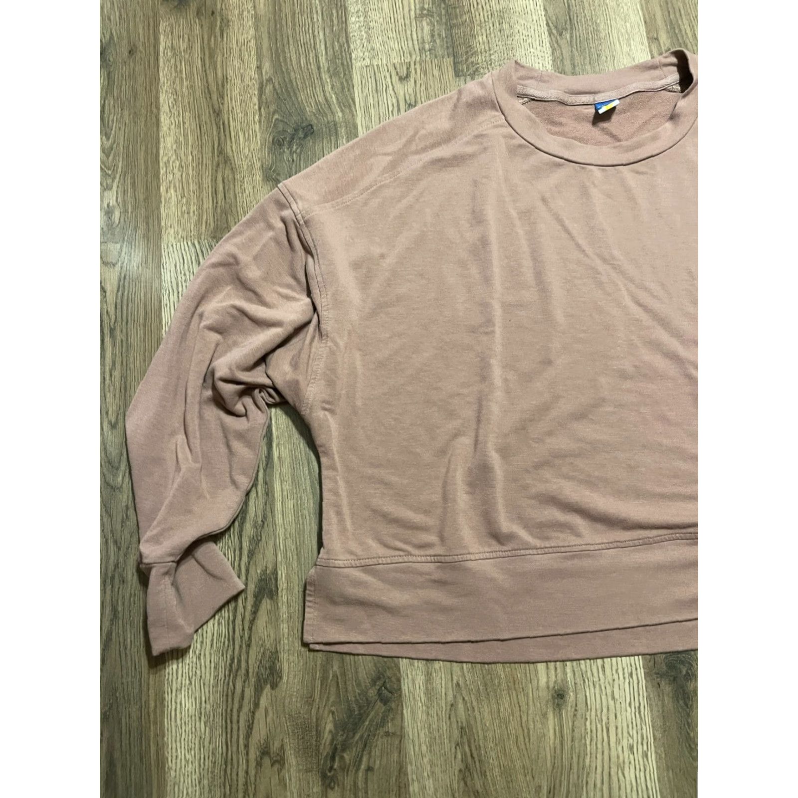 Old Navy Old Navy Shirt Women's XL Brown Long Sleeve French Terry Live In Size XL / US 12-14 / IT 48-50 - 3 Thumbnail