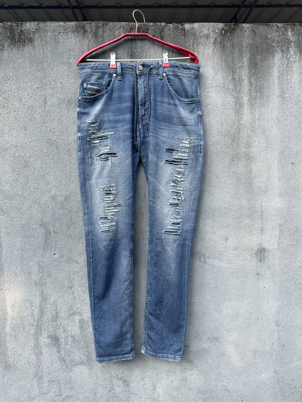Diesel 👹Diesel Industry Thommer CB-NE Distressed Skinny Jeans Size US 31 - 1 Thumbnail