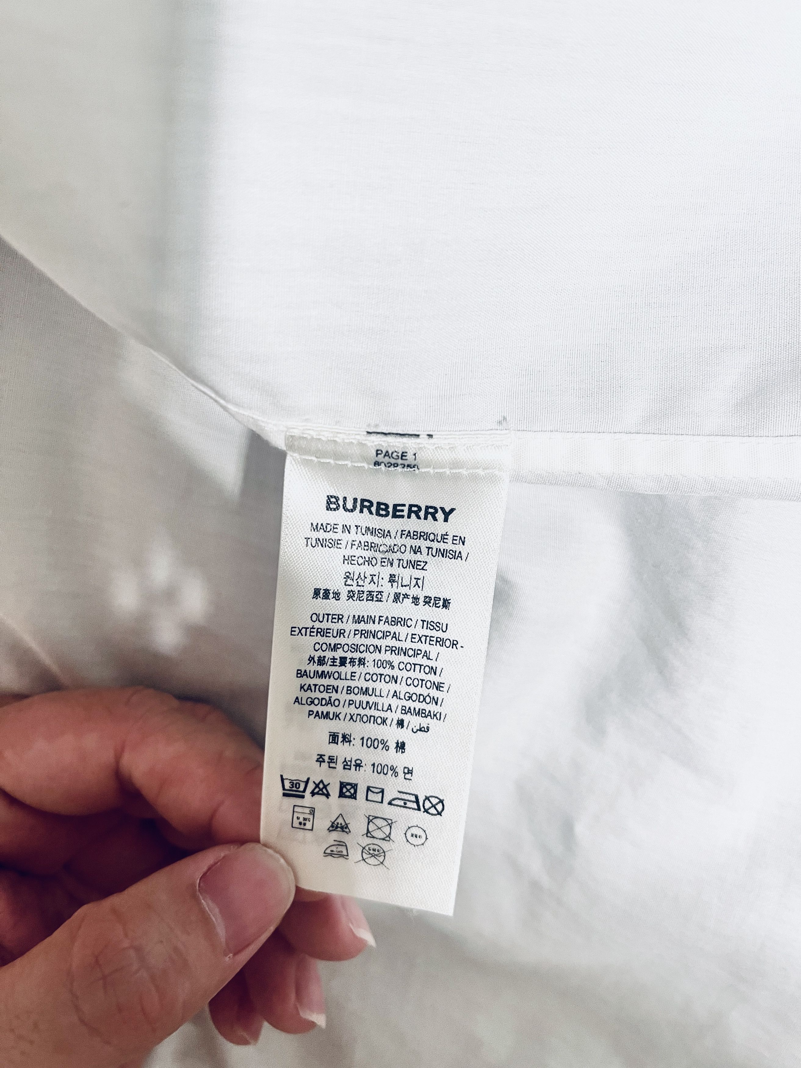 Burberry Burberry Men Dress shirt XXS white MSRP $500 Size US XXS / EU 40 - 6 Thumbnail