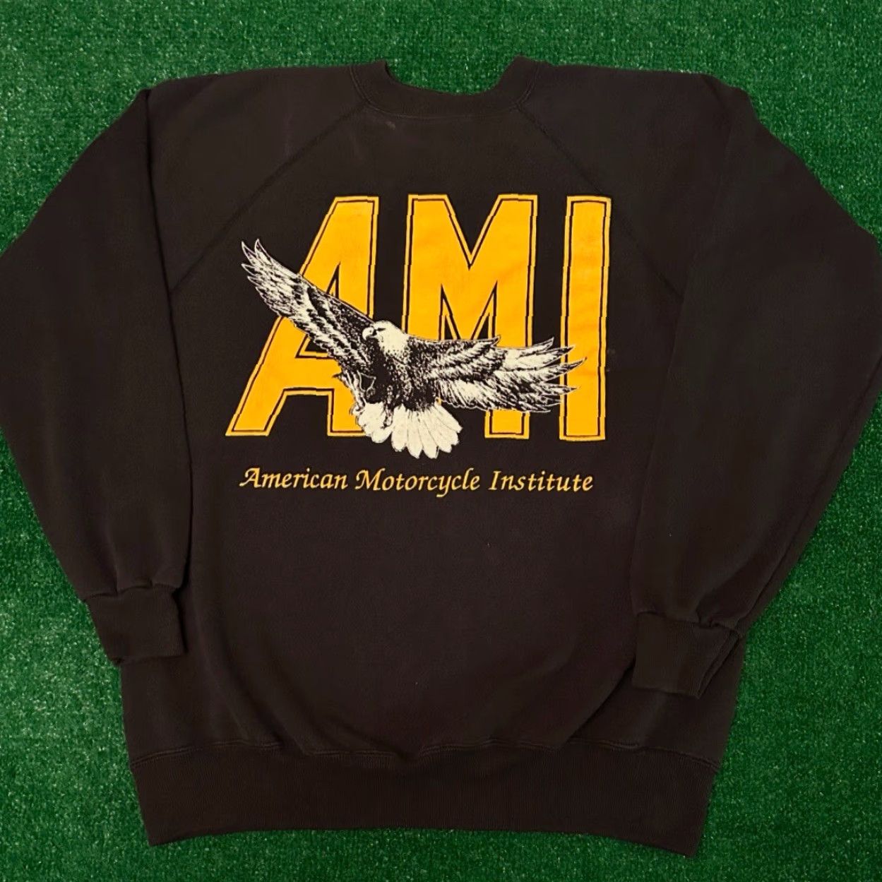Vintage VINTAGE AMI Daytona Biker Crewneck Sweater L Men Blue 80s Motorcycle Pullover Crew Neck Mens Size US L / EU 52-54 / 3 - 4 Thumbnail