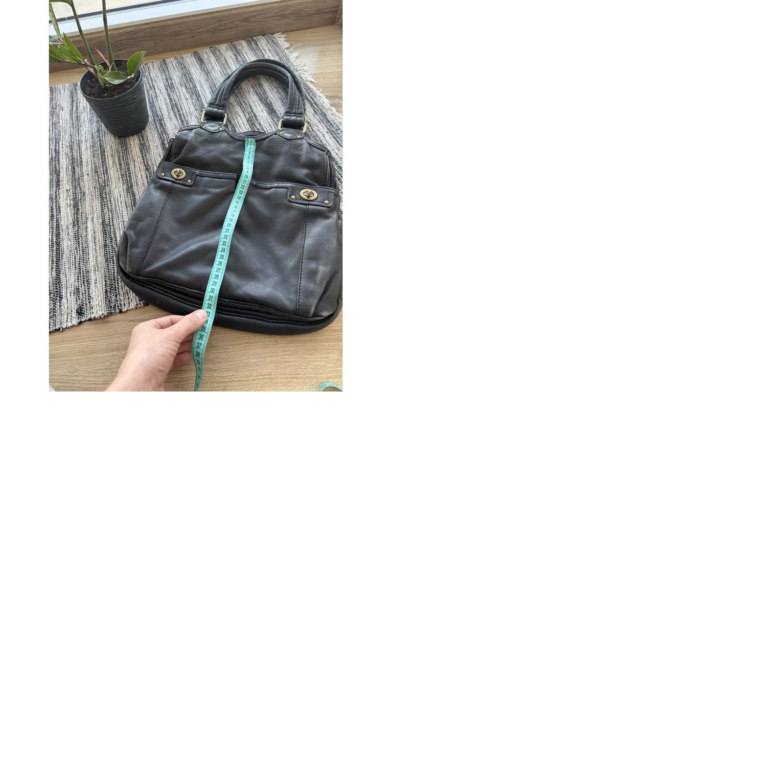 Marc by Marc Jacobs VINTAGE Marc by Marc Jacobs Leather Multi Pocket Satchel/Top Handle Bag Women Medium Black Retro Designer Pockets Bag Vintage Mens Womens Girls Boys Size ONE SIZE - 11 Thumbnail