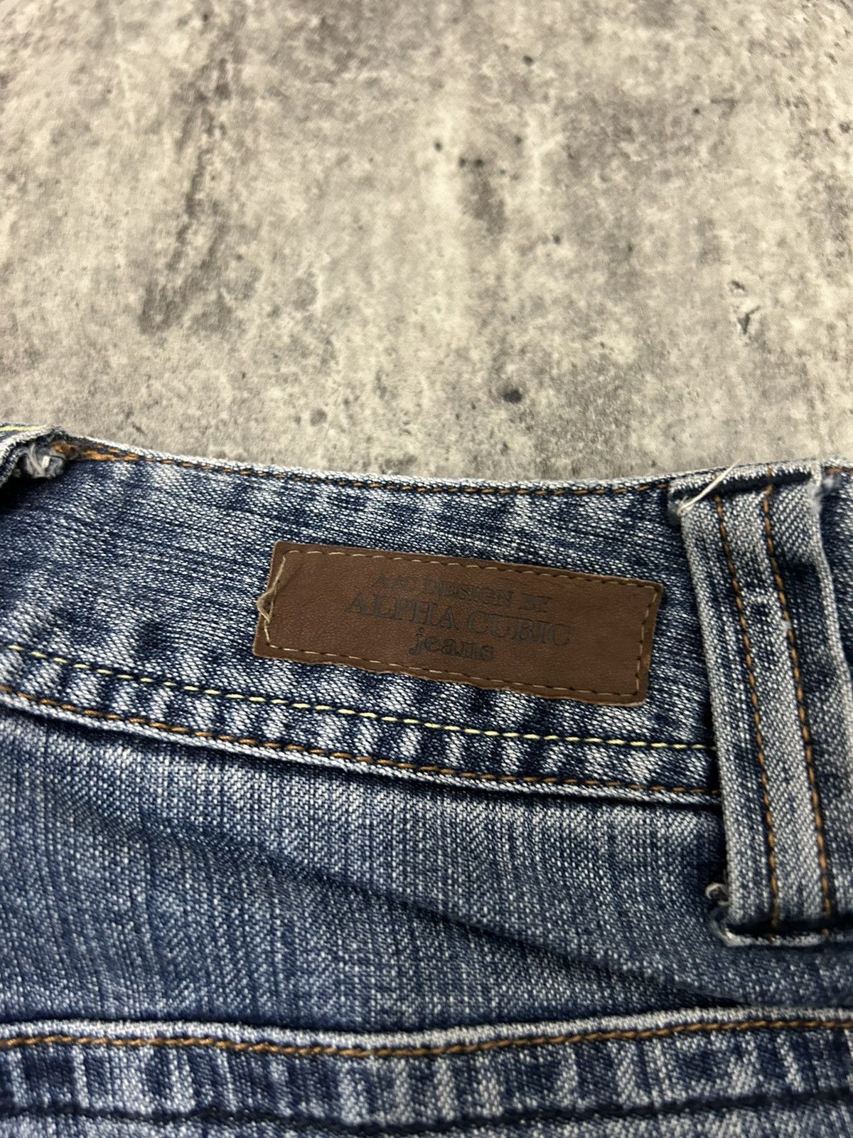 Vintage Alpha Cubic Pocket Flare Jeans