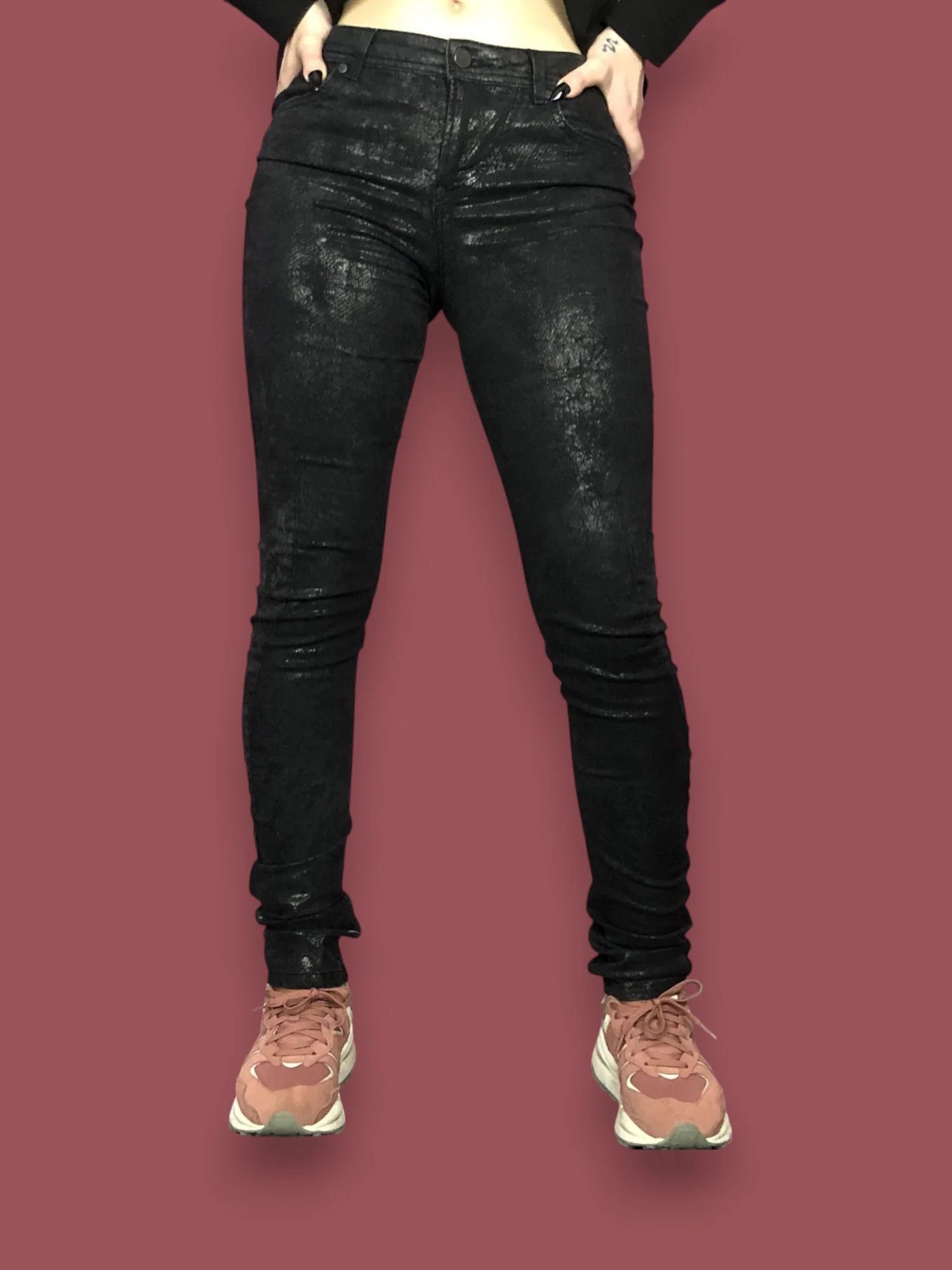 Lee Vivienne Westwood × Lee Shine Skinny Pants - 30 Size 28" / US 6 / IT 42 - 2 Thumbnail