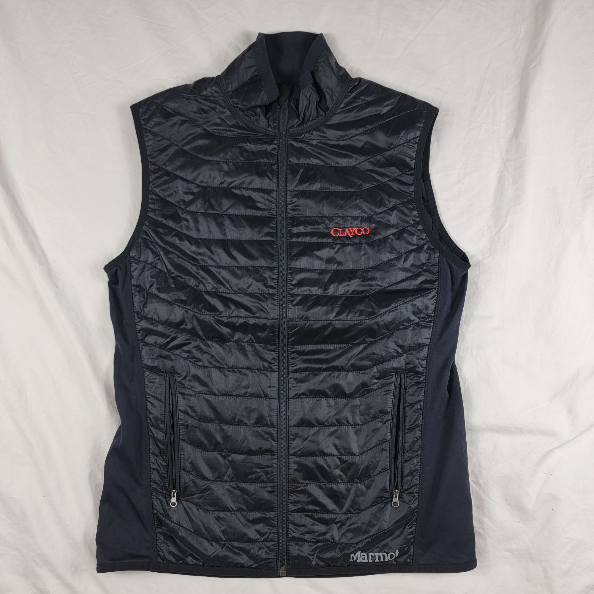 MARMOT MENS PUFFER HYBRID VEST BLACK popular SZ M LOGO