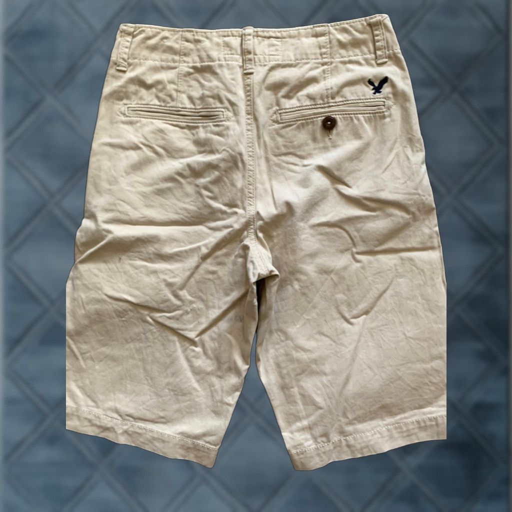 American Eagle Outfitters AMERICAN EAGLE Shorts Mens Casual Flat Front Size 26 Beige Classic Size US 26 / EU 42 - 1 Thumbnail