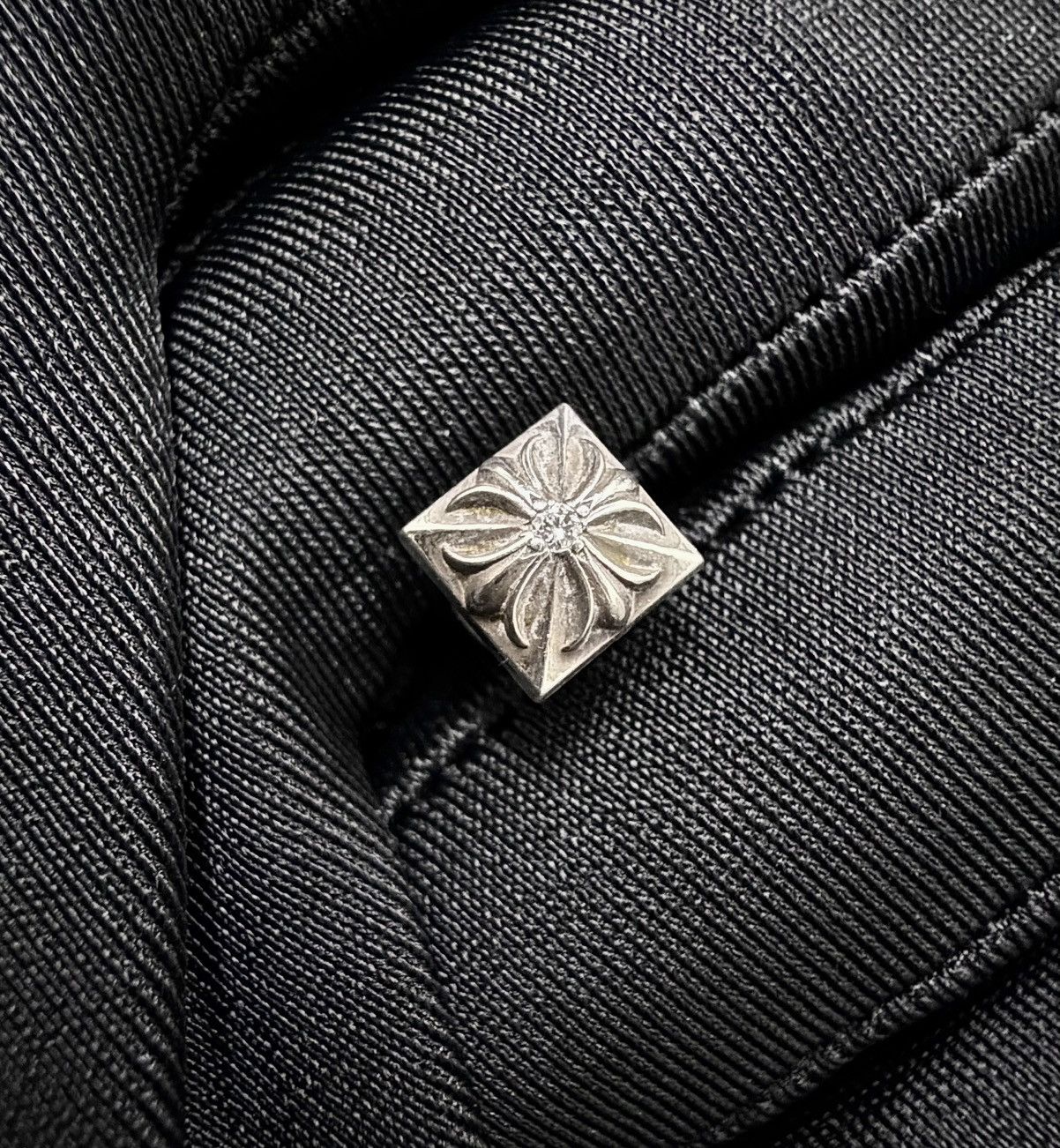 Chrome Hearts Chrome Hearts pyramid cross earring diamond Size ONE SIZE - 1 Thumbnail