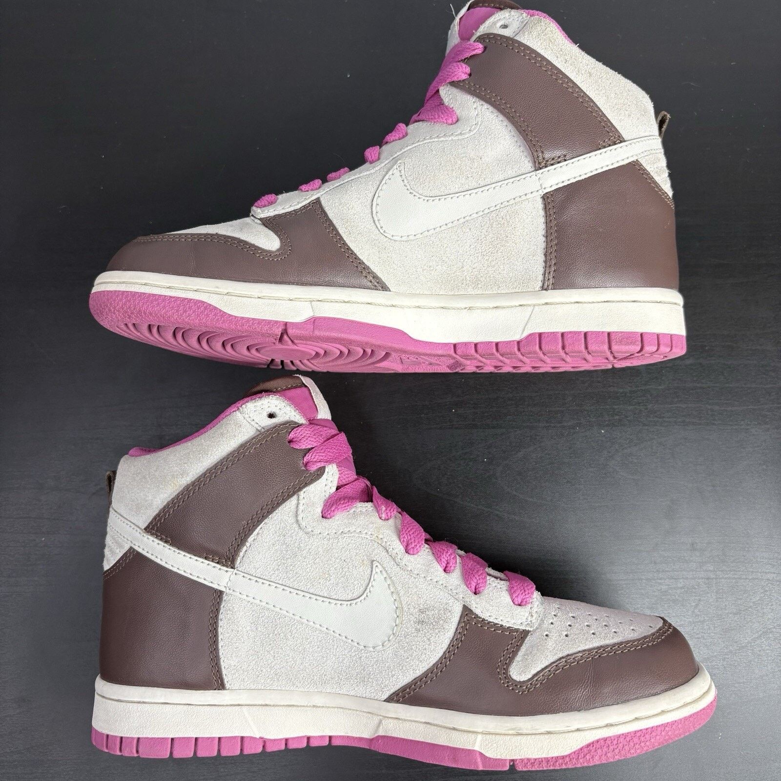 Nike Size 6.5 Women's - Nike Dunk High White Chocolate Pink W Size US 6.5 / IT 36.5 - 4 Thumbnail