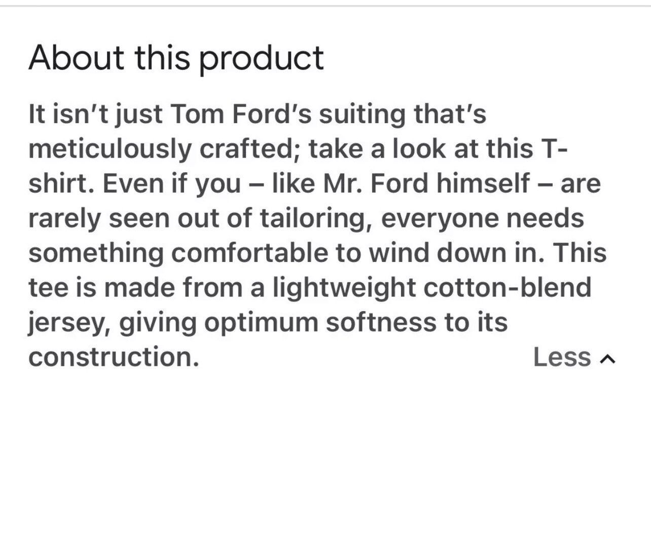 Tom Ford Tom Ford Cotton blend crewneck t-shirt Size US M / EU 48-50 / 2 - 10 Thumbnail