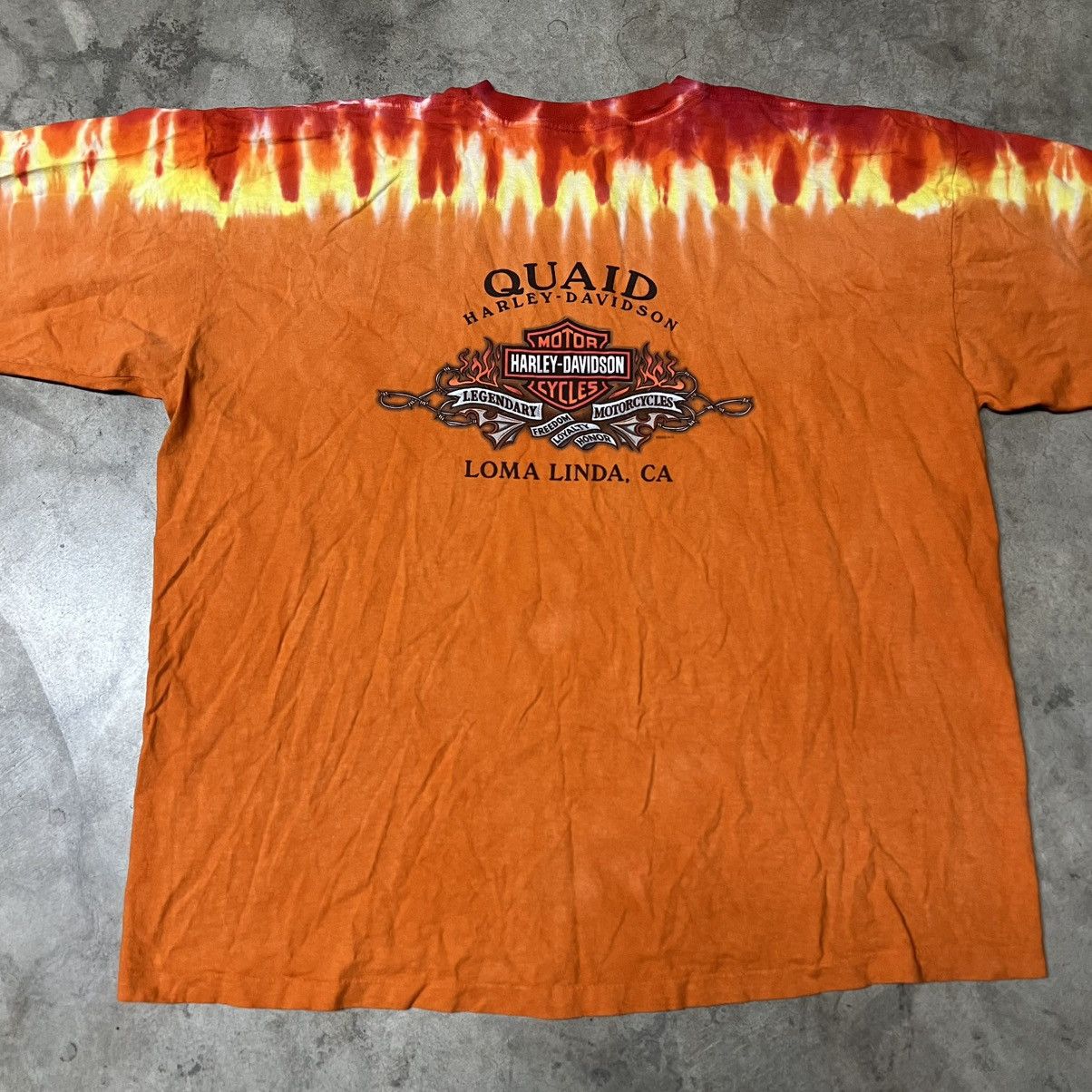Harley Davidson × Vintage Vintage 2006 Harley Davidson 🇺🇸 Tie-Dye Long-Sleeve T-Shirt Size US XXL / EU 58 / 5 - 5 Thumbnail