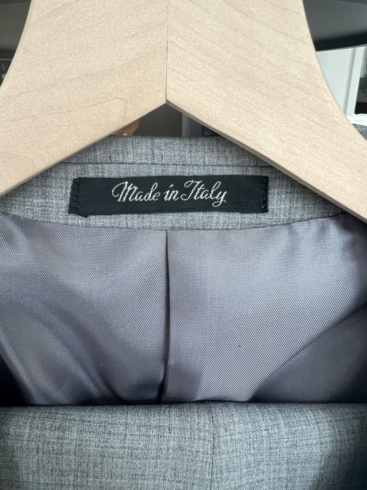 Other New Custom Made in Italy Mens Wool Gray Suit 42R US / 52 EU Size 42R - 11 Thumbnail