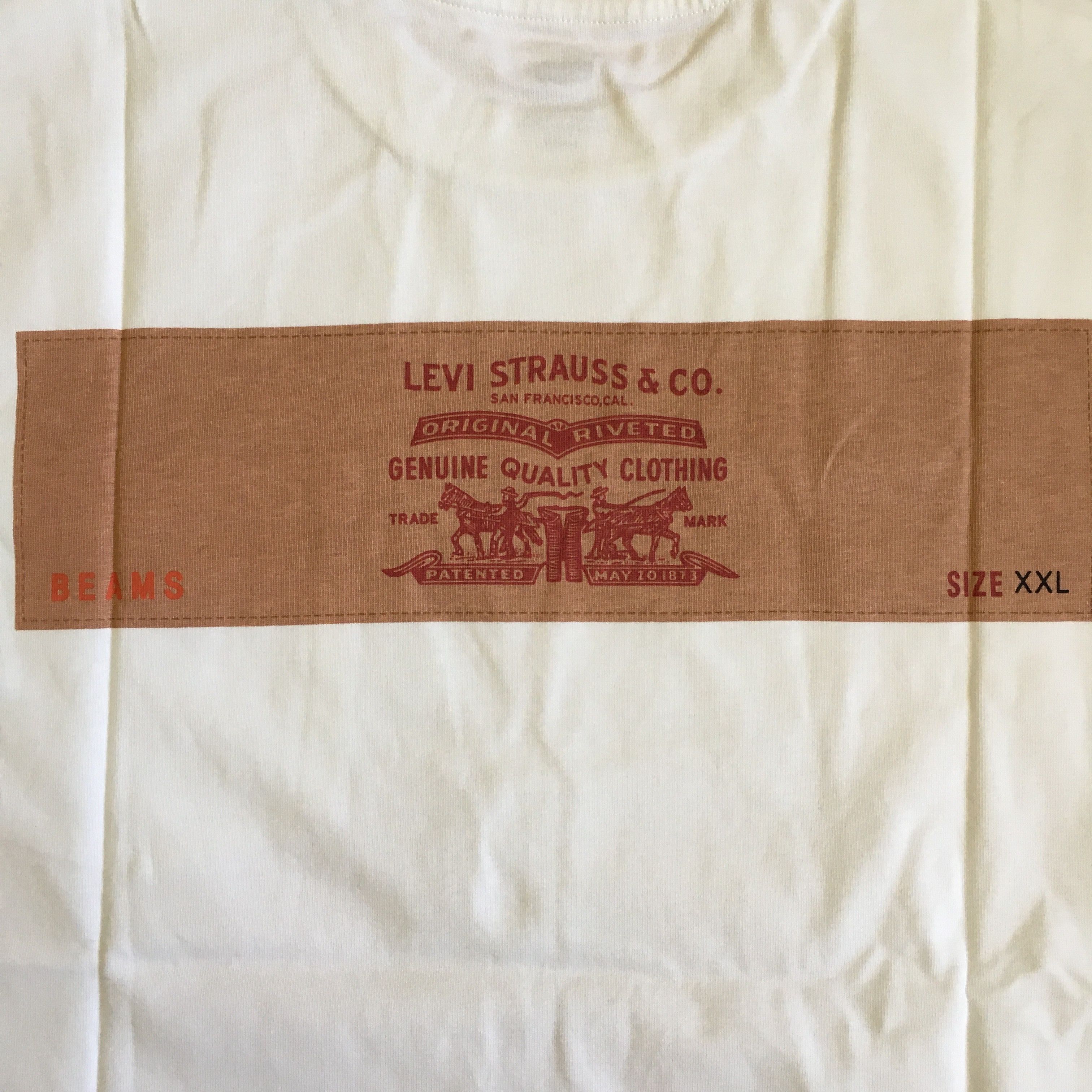 Beams Plus × Levi's 🇯🇵Levi's® X Beams Super Wide Logo T-shirt Size US M / EU 48-50 / 2 - 4 Thumbnail