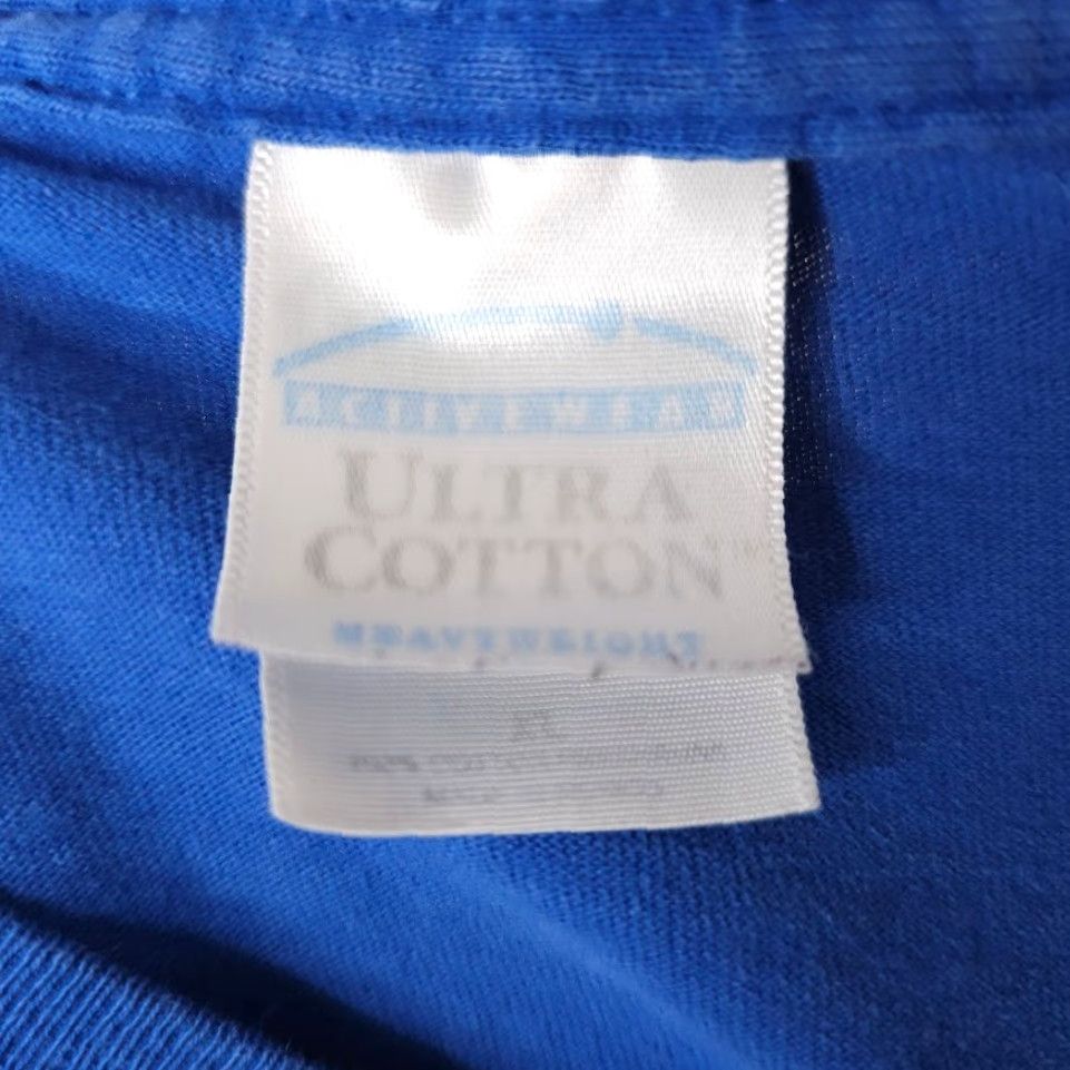 Gildan VINTAGE Gildan T-Shirt Mens XL Blue Graphic Tee Run Running Marathon 10K North Las Vegas Race Size US XL / EU 56 / 4 - 6 Thumbnail