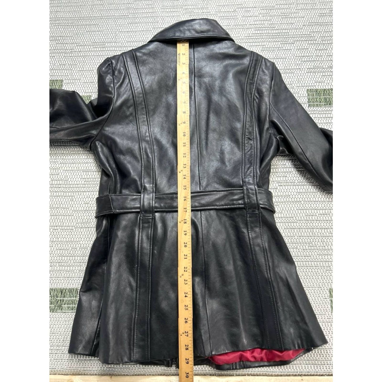 Vintage VINTAGE Pelle Studio Jacket Womens Large Black Leather Wrap Heavy Size L / US 10 / IT 46 - 6 Thumbnail