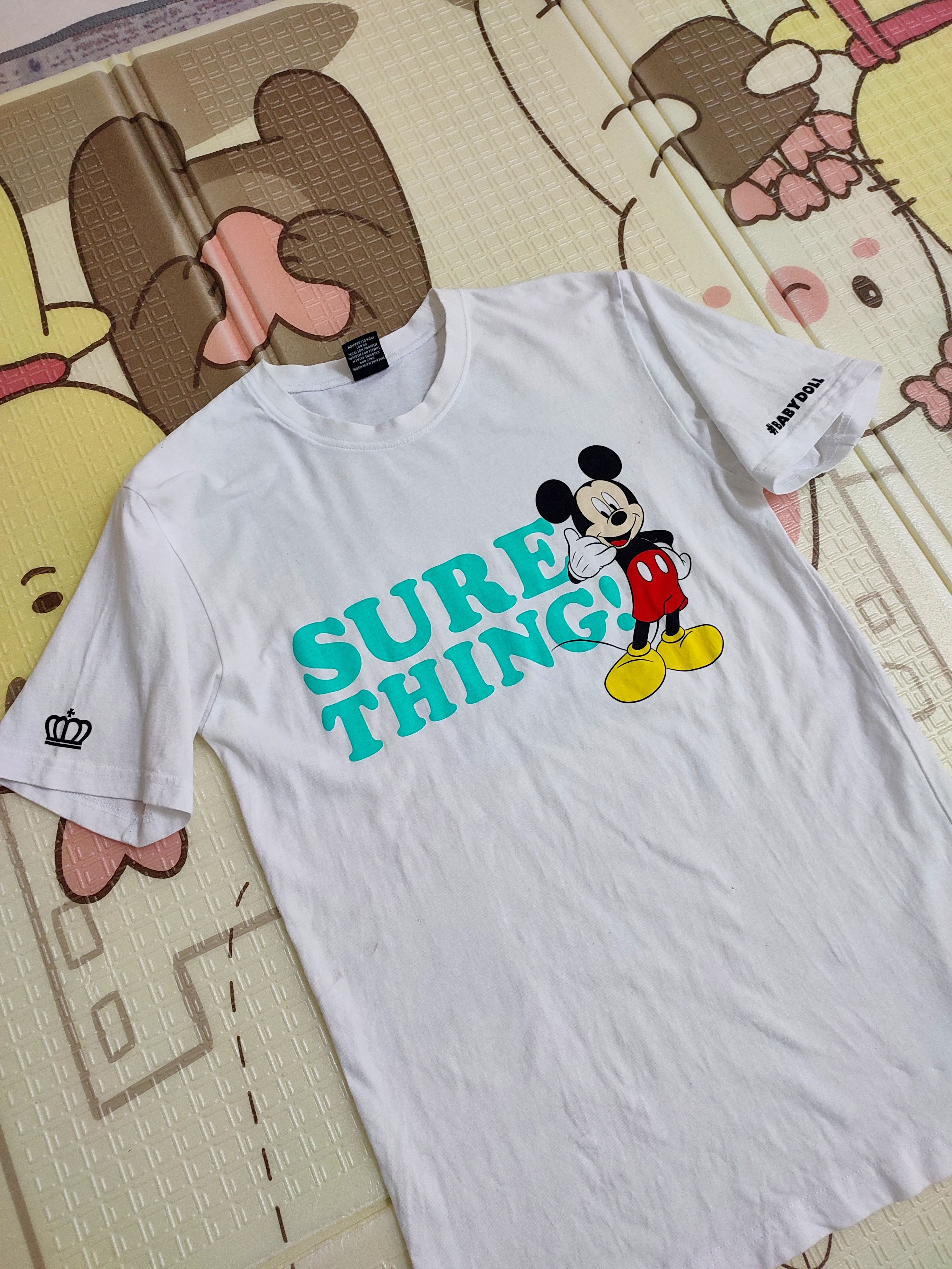 Mickey Mouse 💥Rare💥 BabyDoll x Mickey Mouse Surf Thing Vintage Tee Size US S / EU 44-46 / 1 - 1 Thumbnail
