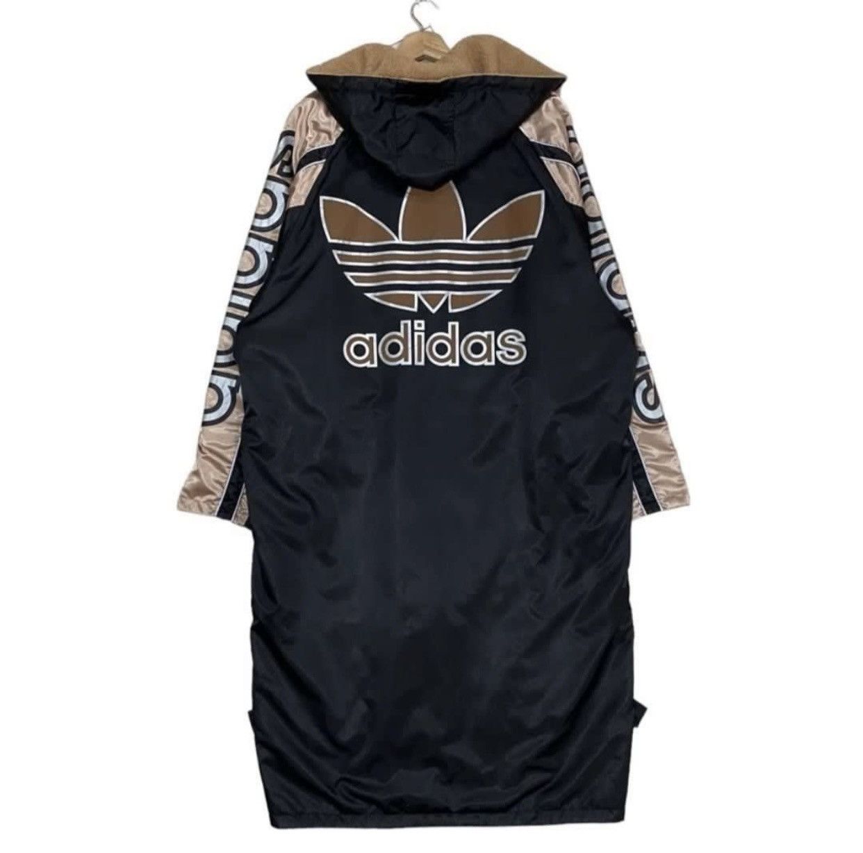 Adidas × Japanese Brand 🔥VINTAGE ADIDAS TREFOIL BIG LOGO GOLD SHERPA PARKA JACKET Size US L / EU 52-54 / 3 - 2 Thumbnail