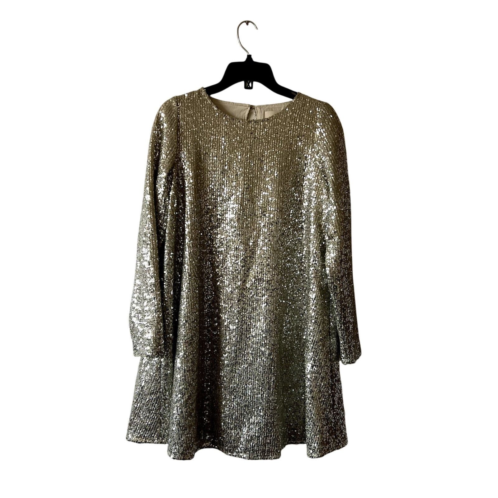 Sezane Sezane Annabeth Sequined Mini Dress gold size 34 2 C5 | Grailed