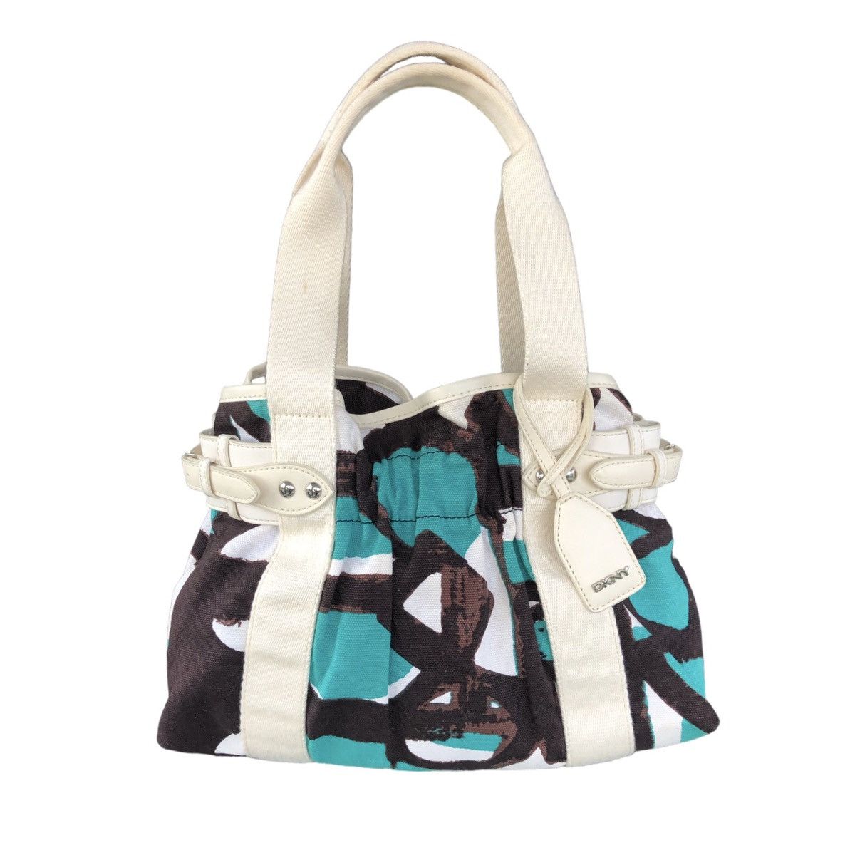 DKNY DKNY Vibrant Green Cloth Tote Bag Size ONE SIZE - 2 Thumbnail