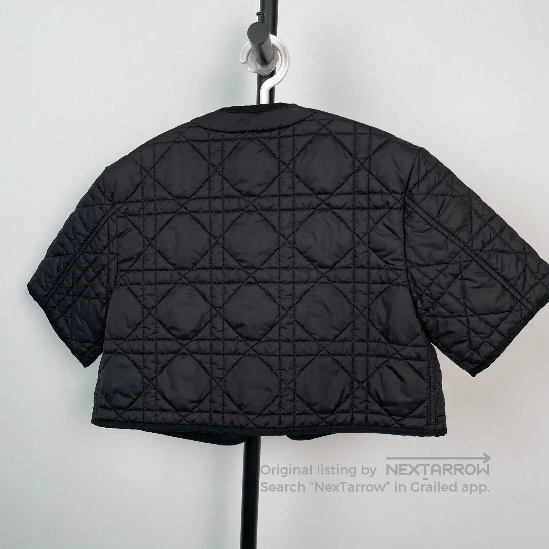 Dior Dior Black Duchess Plaid Short Cotton Coat| Size XXS / US 00 / IT 34 - 2 Thumbnail