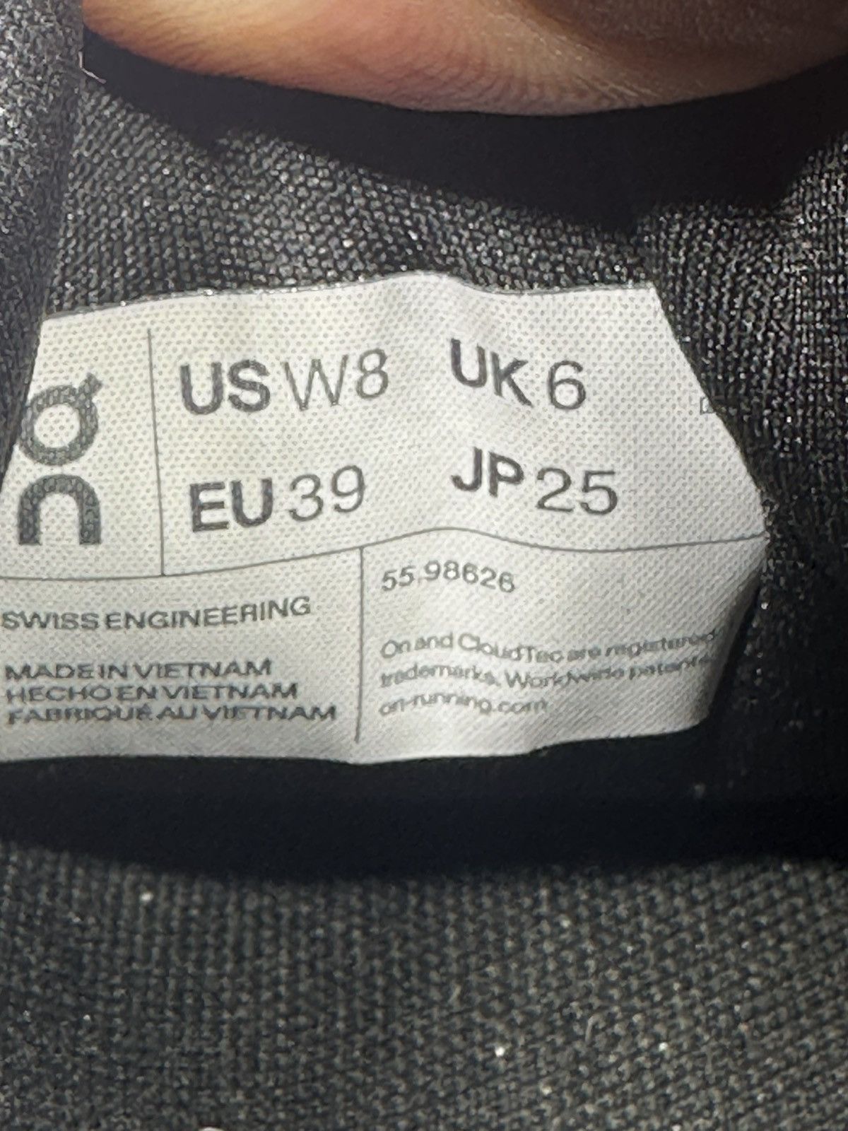 On PreOwned On Cloudgo Running Shoe Black Women's 8 Size US 8 / IT 38 - 7 Thumbnail