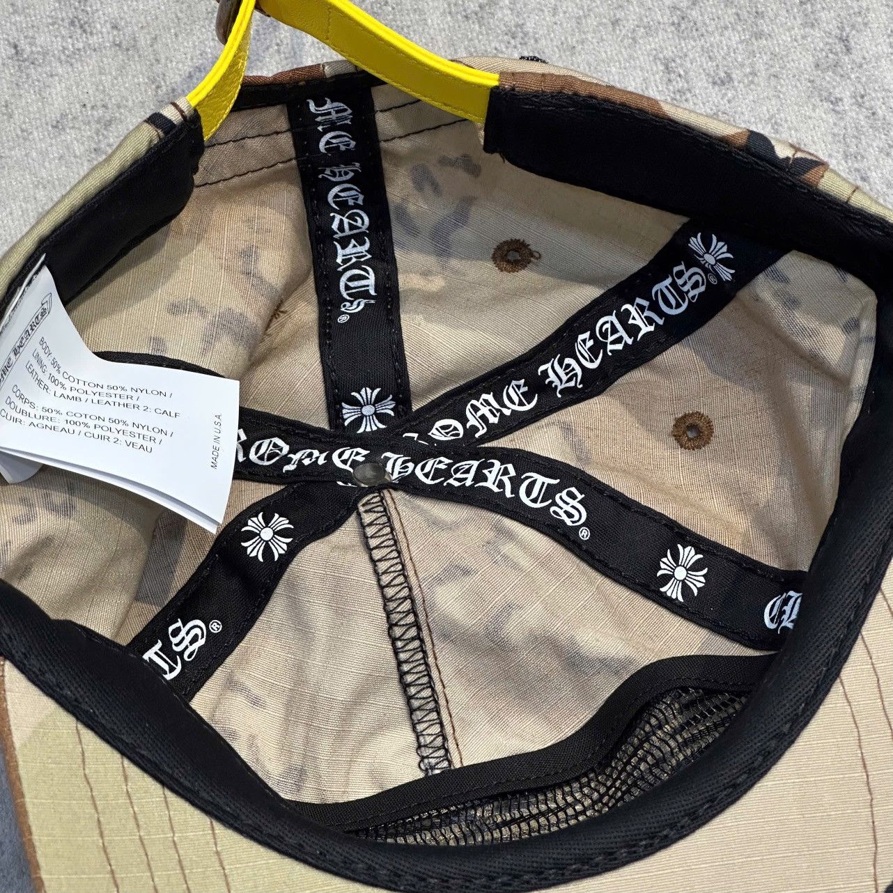 Chrome Hearts CHROME HEARTS SEX RECORDS CHOCO CHIP CAMO TRUCKER Hat Size ONE SIZE - 6 Thumbnail